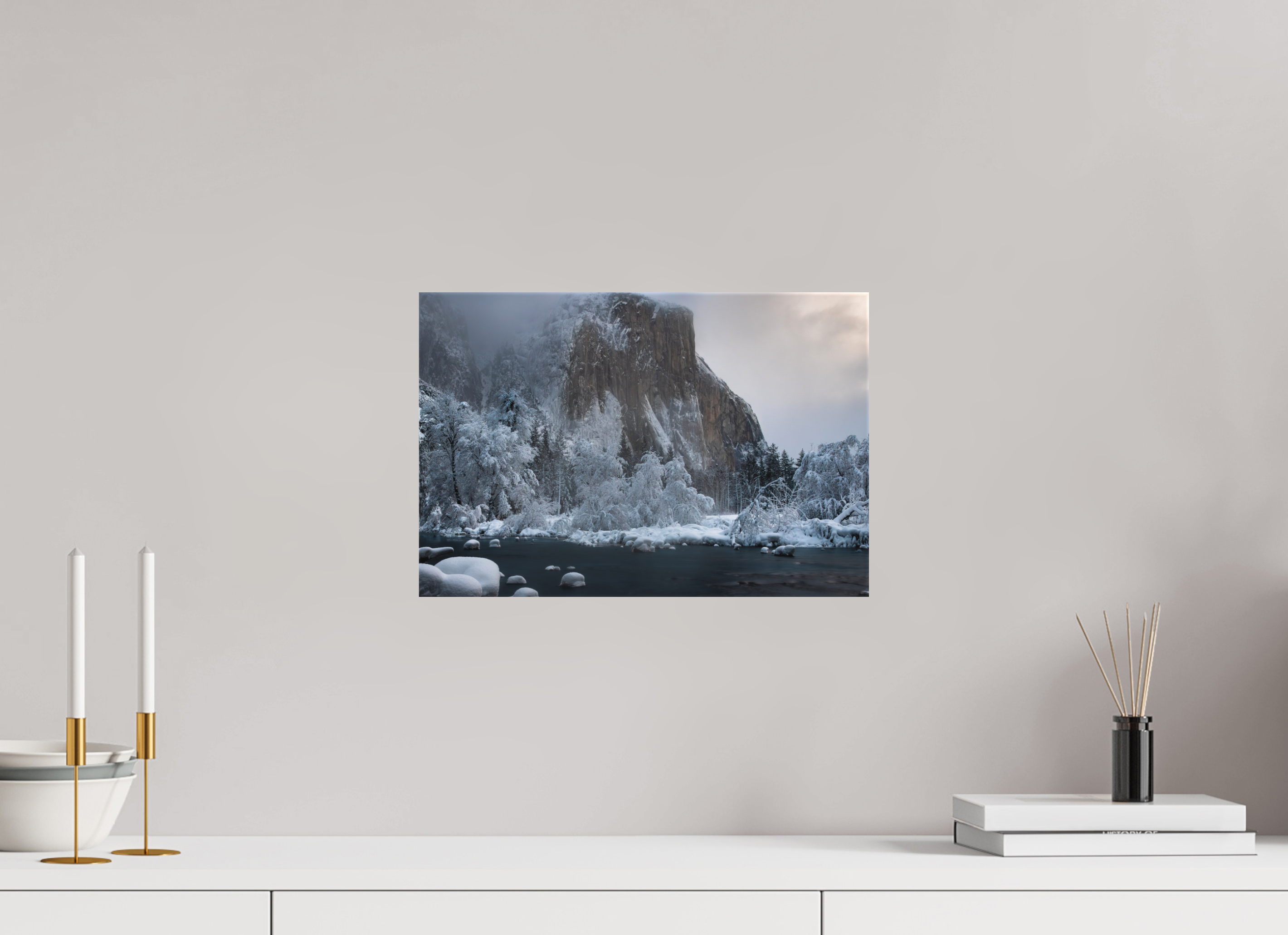 15 x 10″, Canvas El Capitan in Ice and Shadow