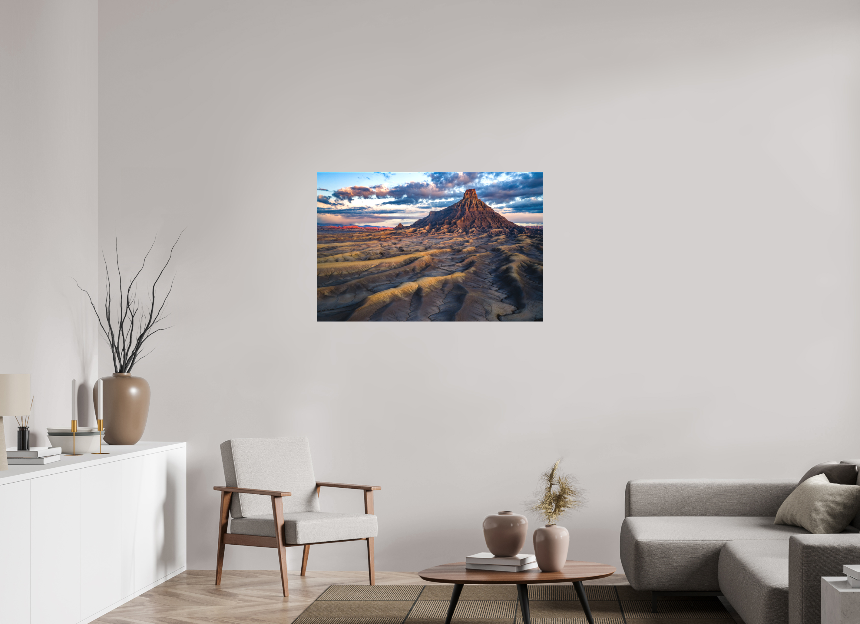 42.6 x 28″, Canvas FACTORY BUTTE AT DAWN
