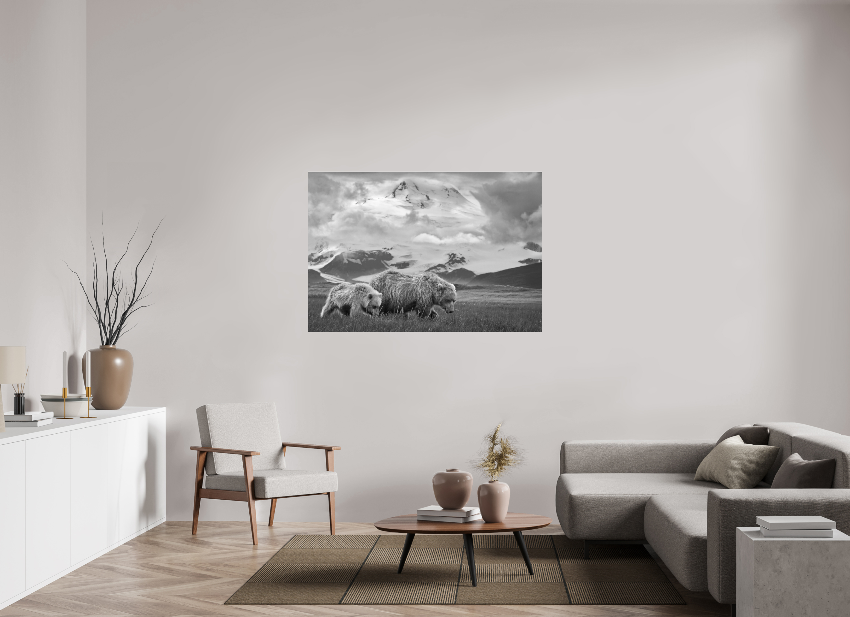 57 x 39″, acrylic Coastal Bears