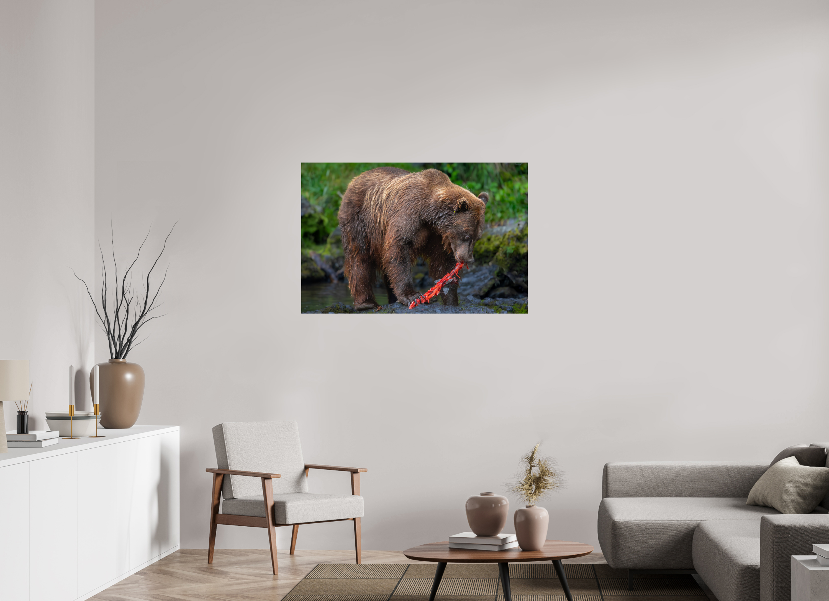 45 x 30″, Fine Art prints First Light Salmon