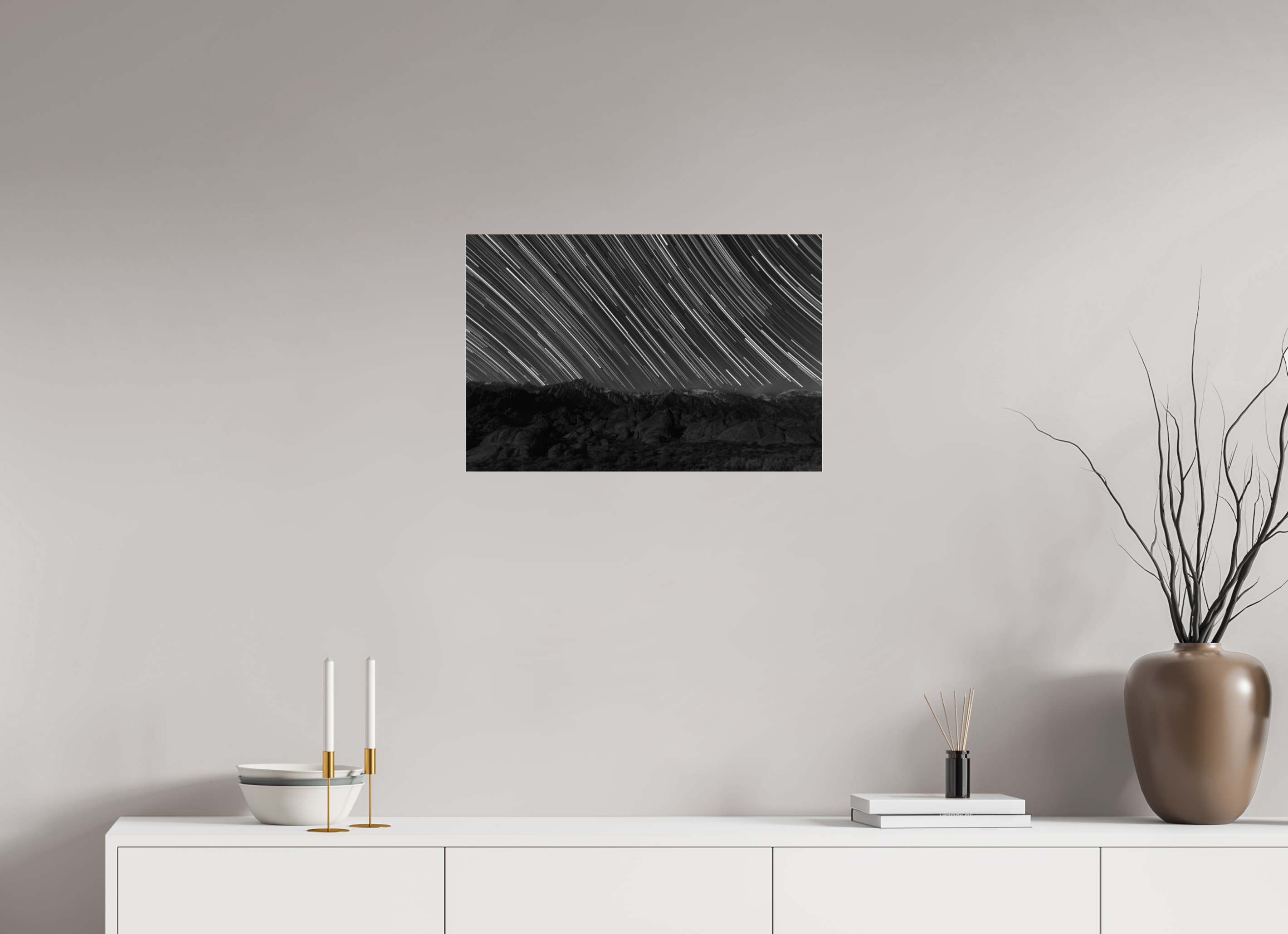 24 x 16″, acrylic STAR TRAILS