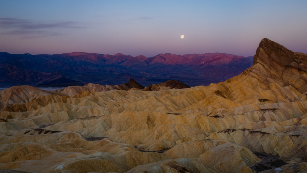 Main image Moonrise Over Zabriskie Point