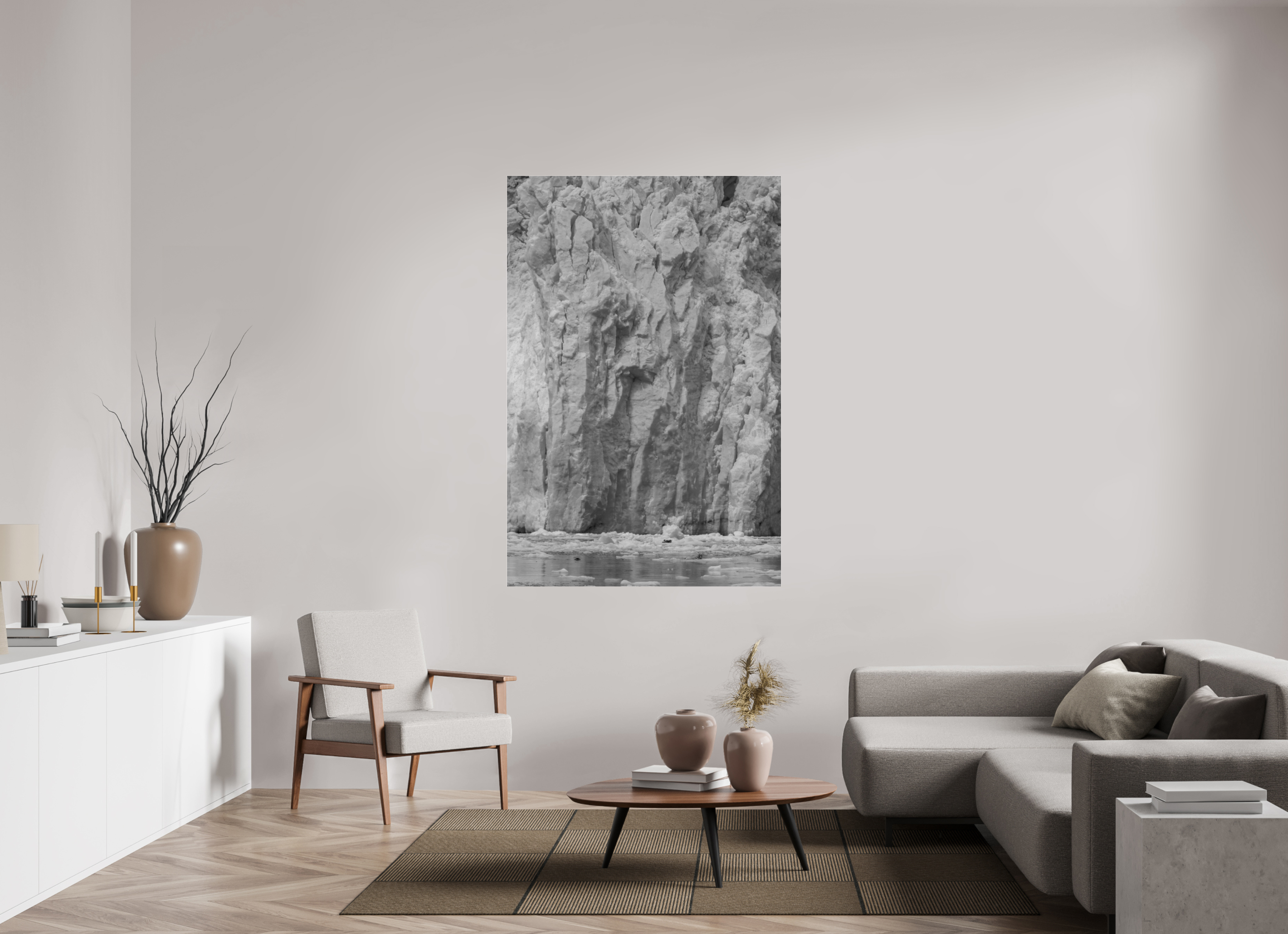 44 x 66″, acrylic Ancient Ice