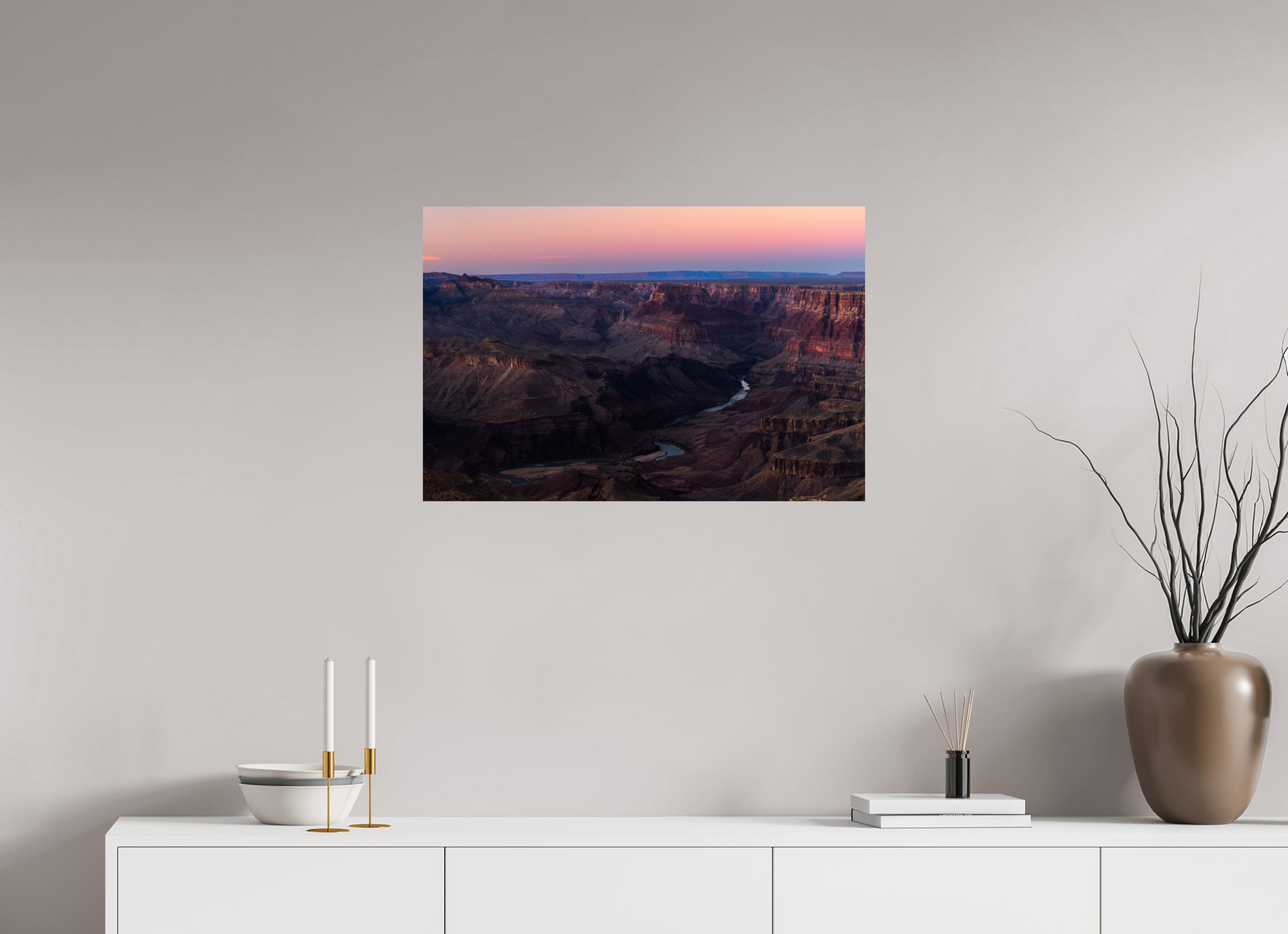 30 x 20″, Fine Art prints Grand Canyon River View – Layered Rock Formations Fine Art Print