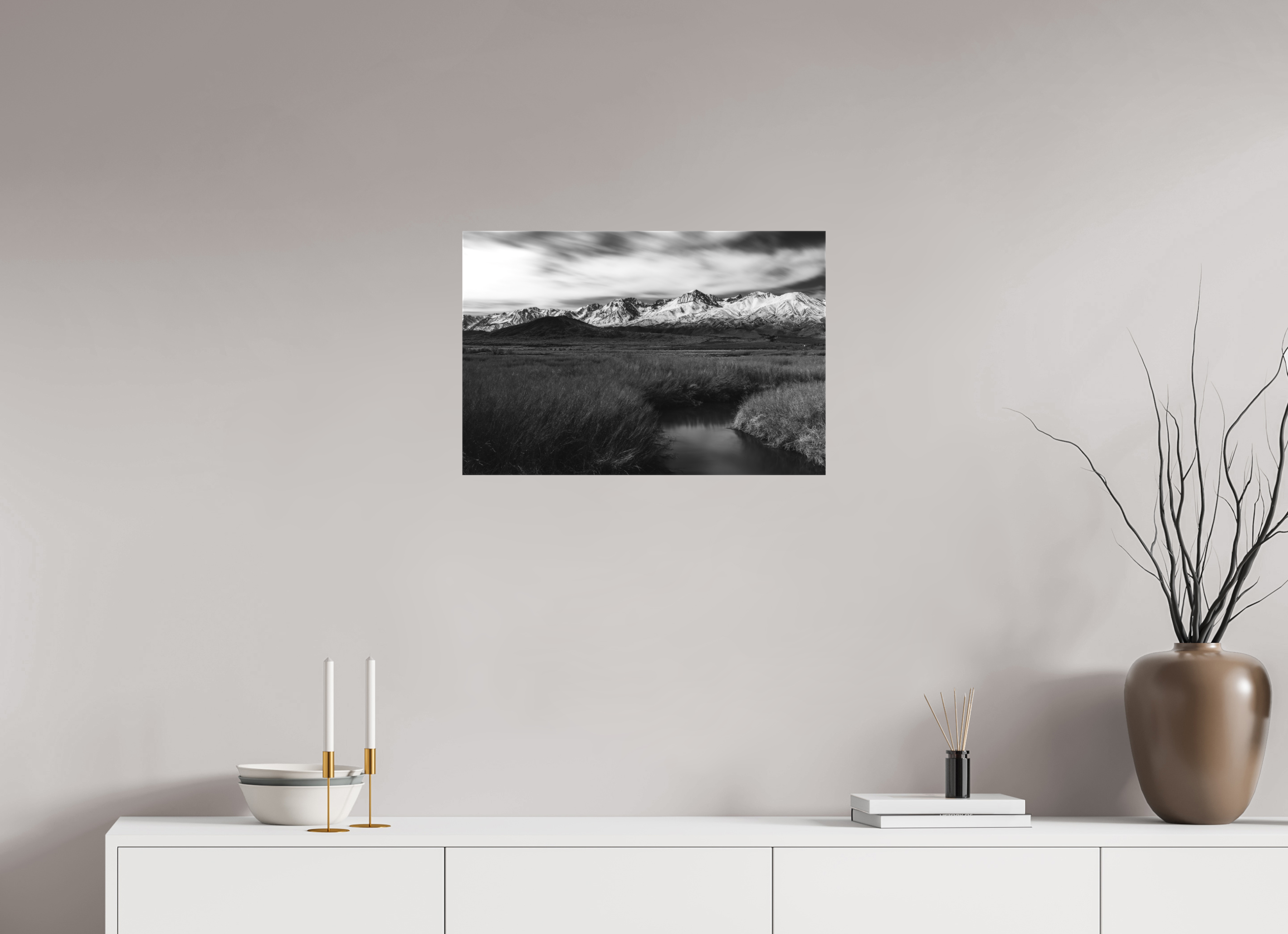 24 x 16″, Canvas Eastern Sierra in Black and White