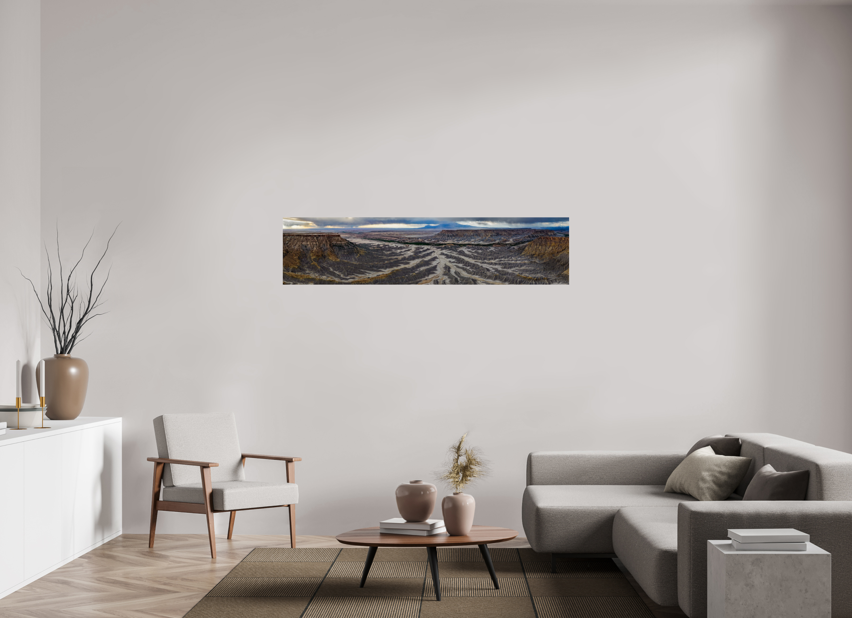 68 x 16″, Fine Art prints AERIAL BADLANDS