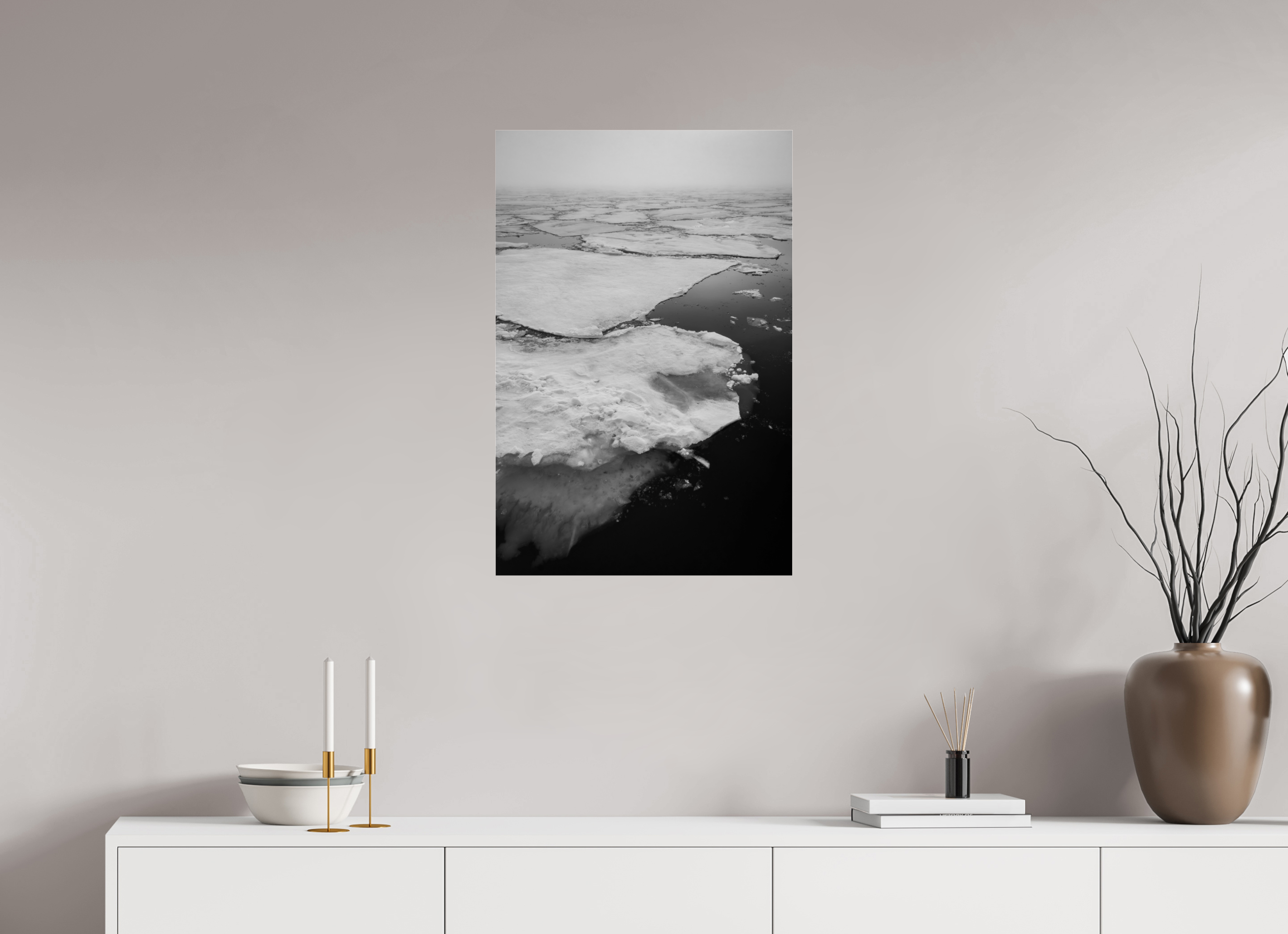 20 x 30″, acrylic ARCTIC DRIFT