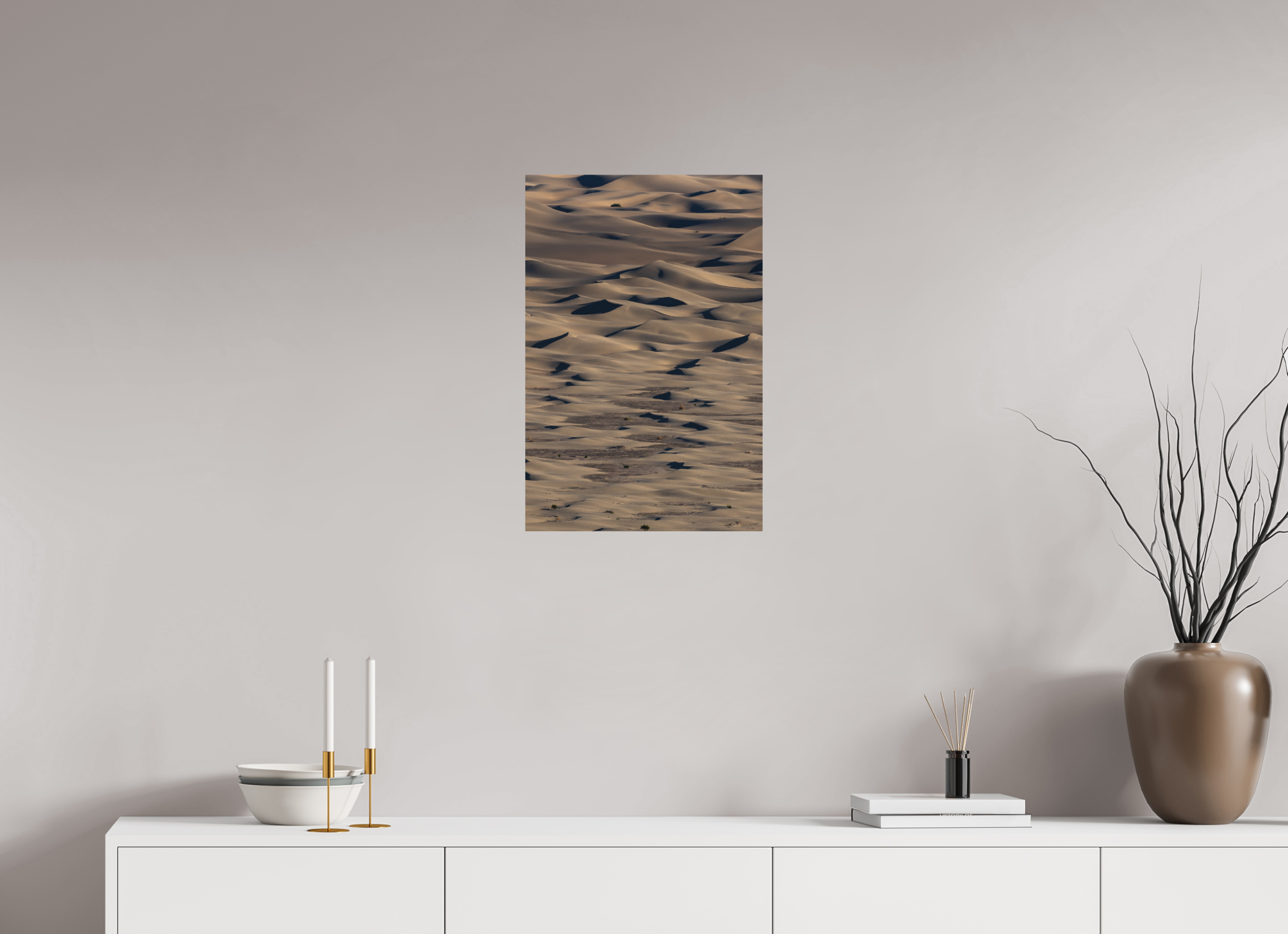 16 x 24″, Metal DUNES AT DUSK