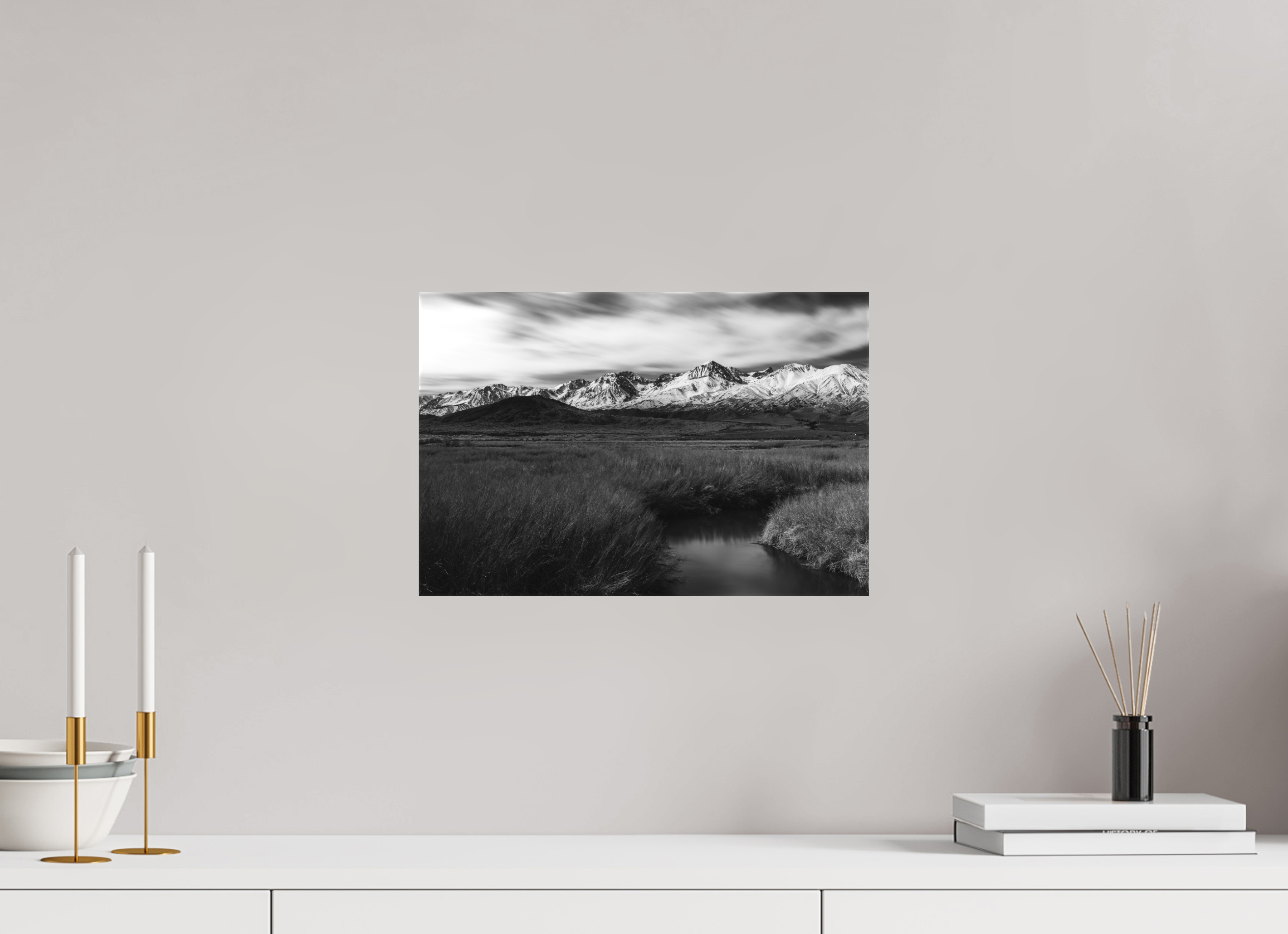 15 x 10″, Canvas Eastern Sierra in Black and White