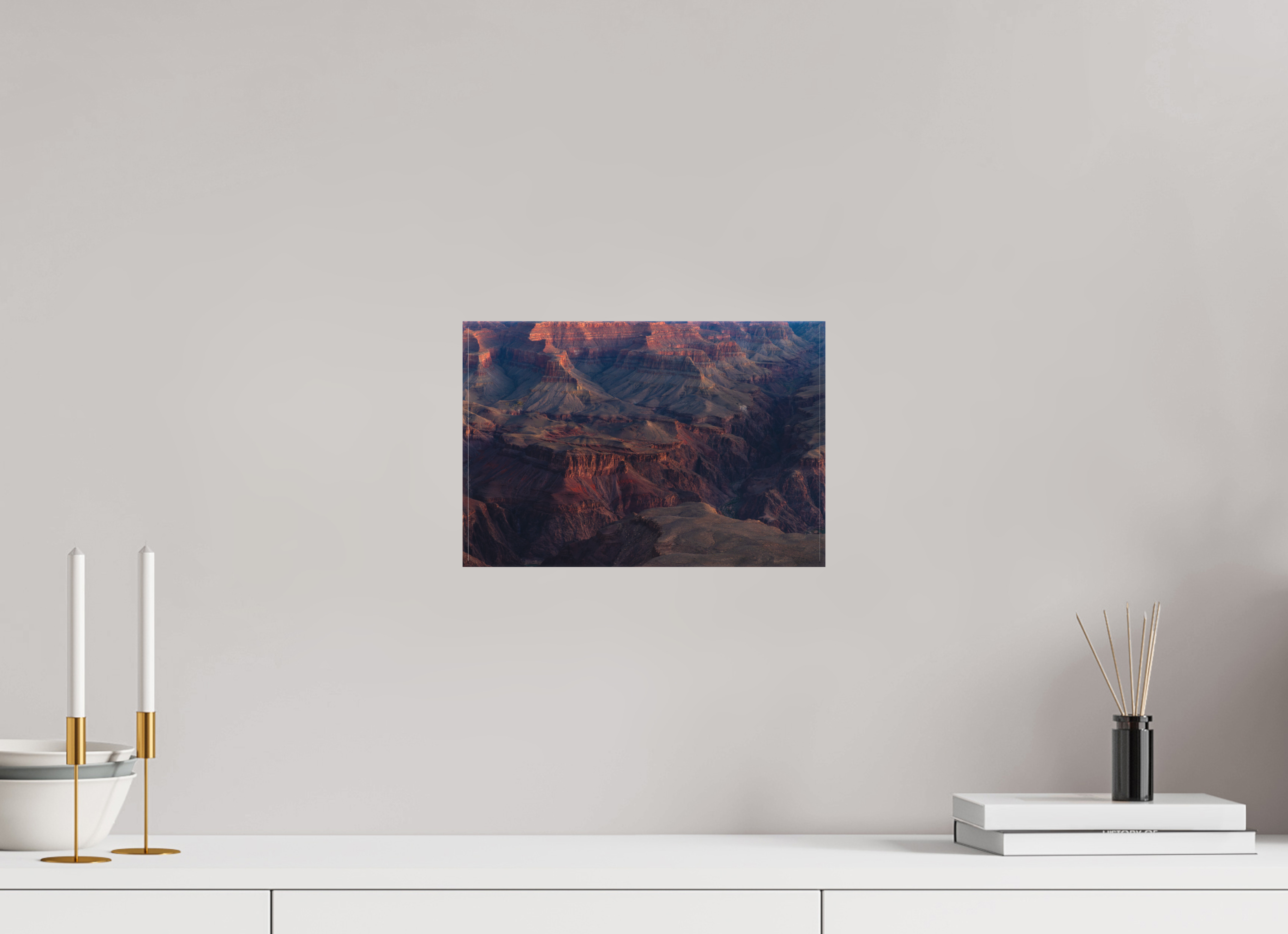 12 x 8″, Canvas Grand Canyon River View – Layered Rock Formations Fine Art Print