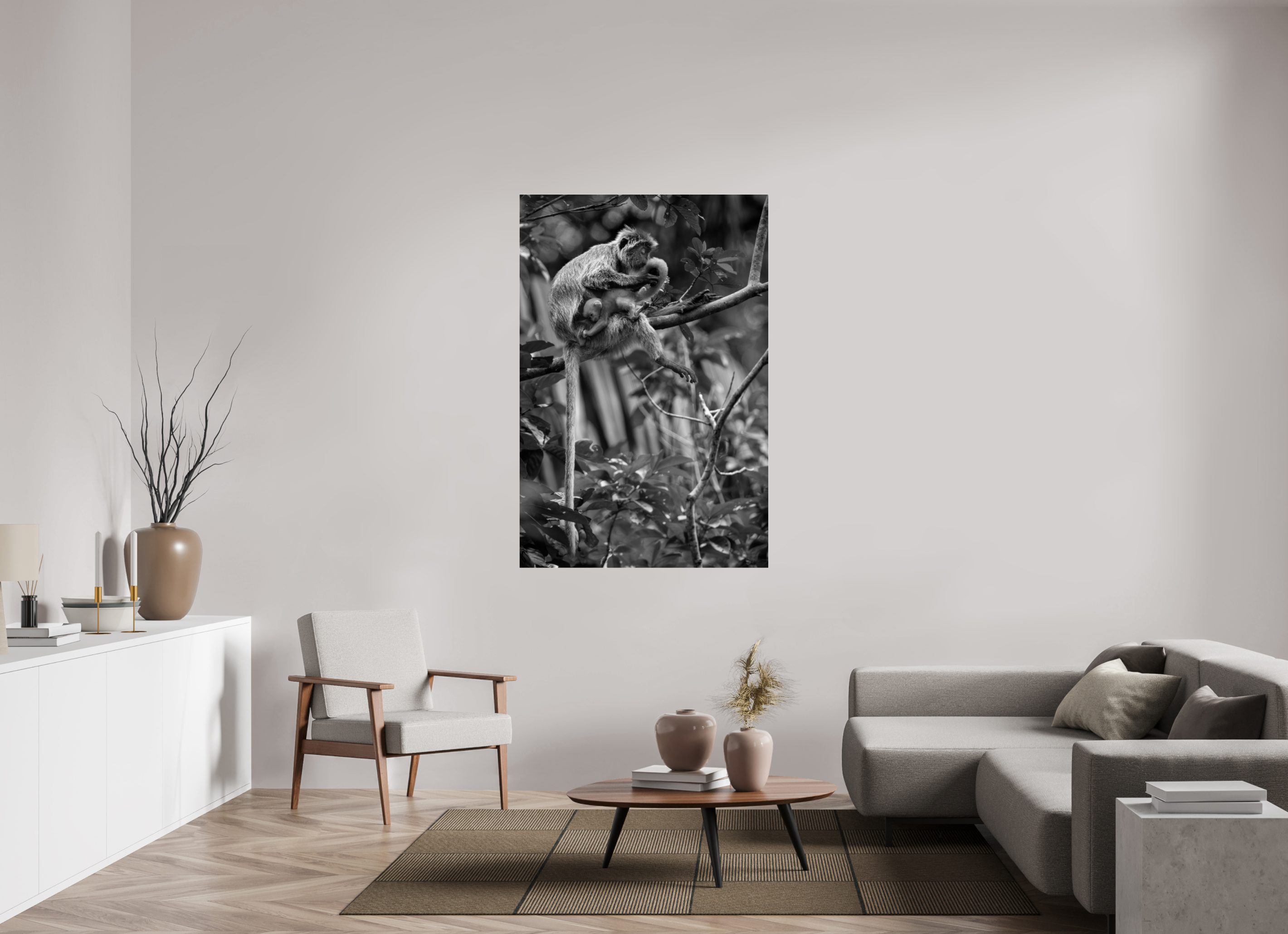 40 x 60″, acrylic treetop watch