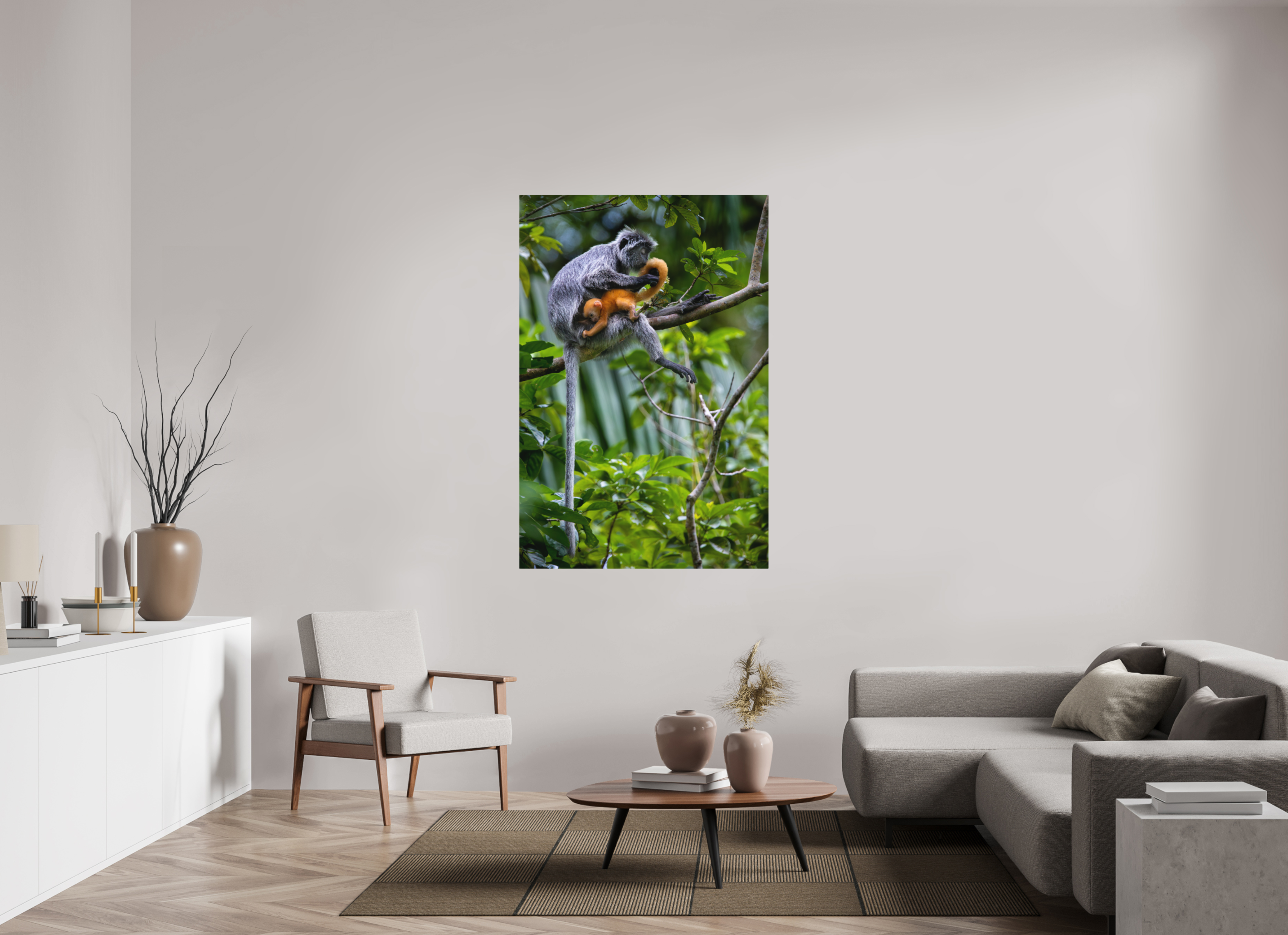 40 x 60″, Metal treetop watch