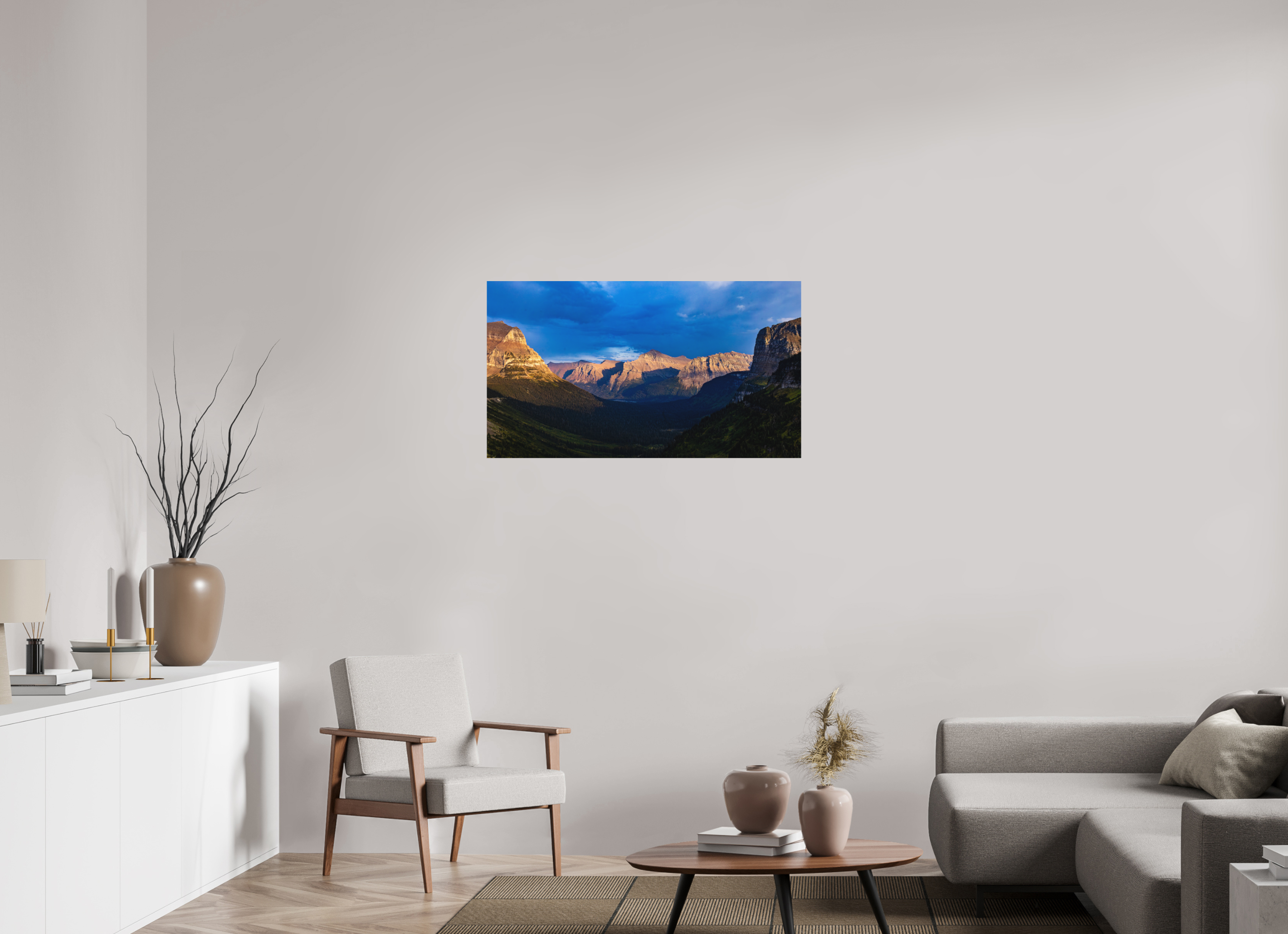 40 x 22.5″, Metal Autumn in Glacier