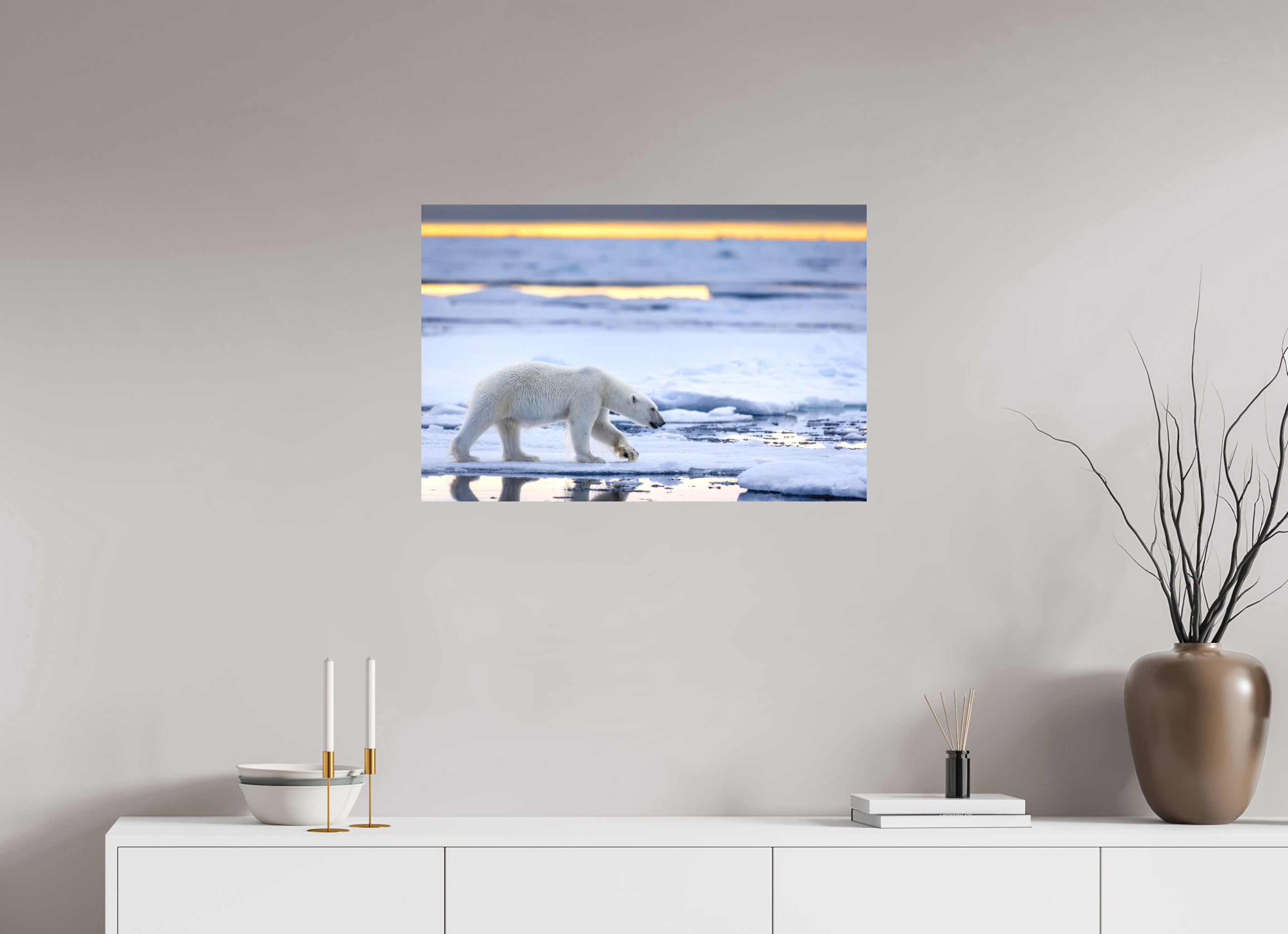 30 x 20″, Metal FIRST ICE