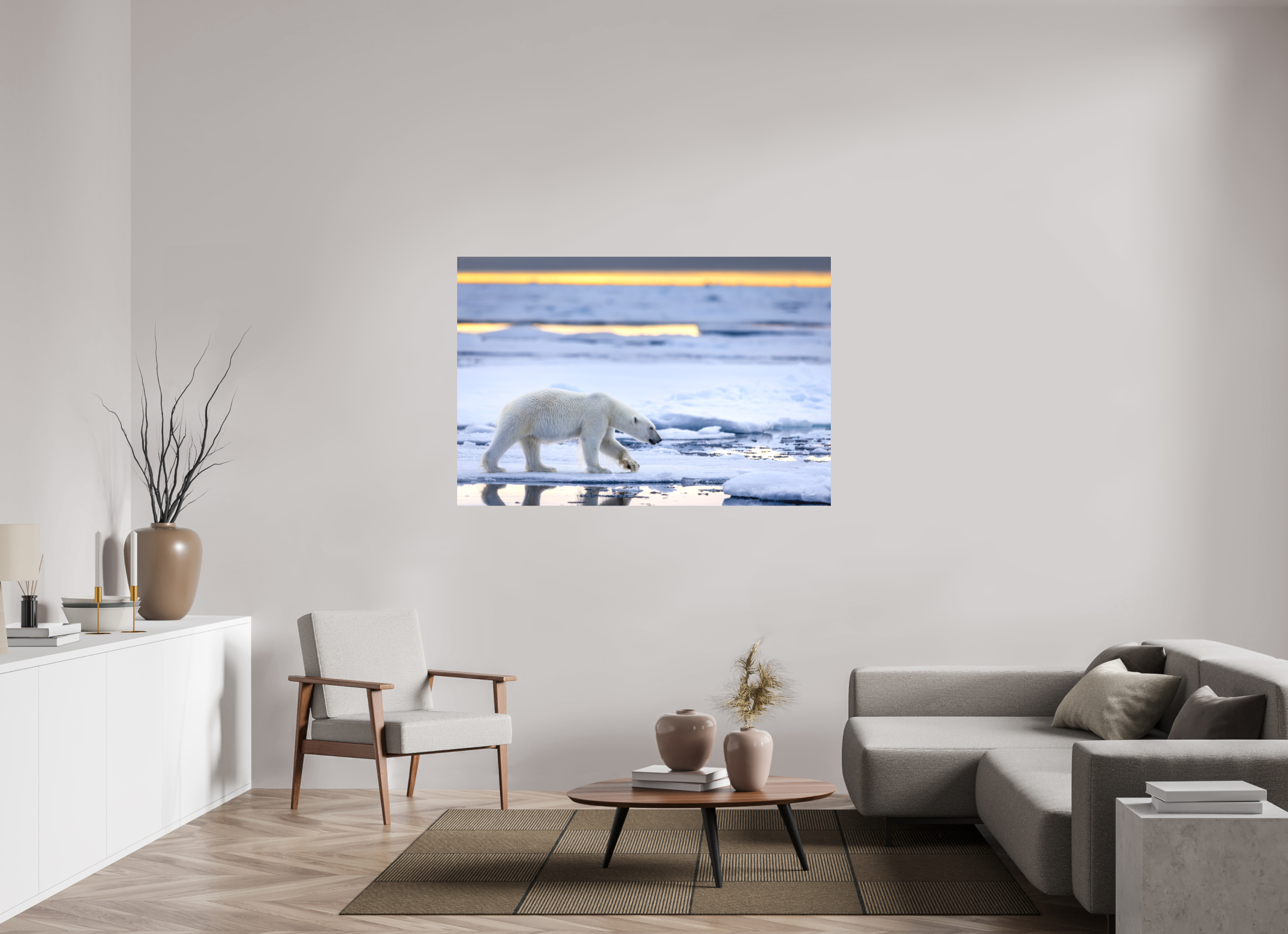 60 x 40″, Metal FIRST ICE