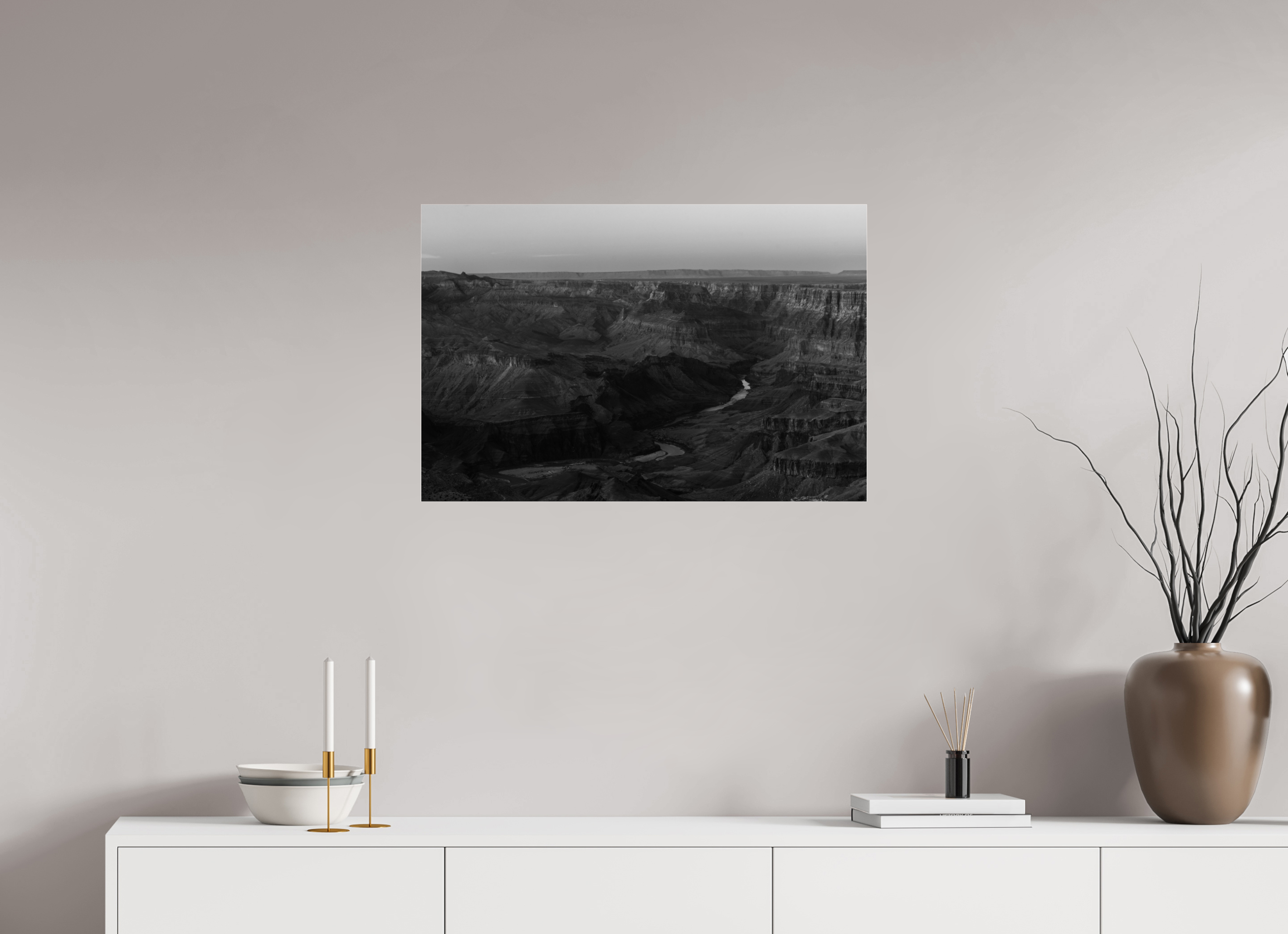 30 x 20″, acrylic Grand Canyon River View – Layered Rock Formations Fine Art Print