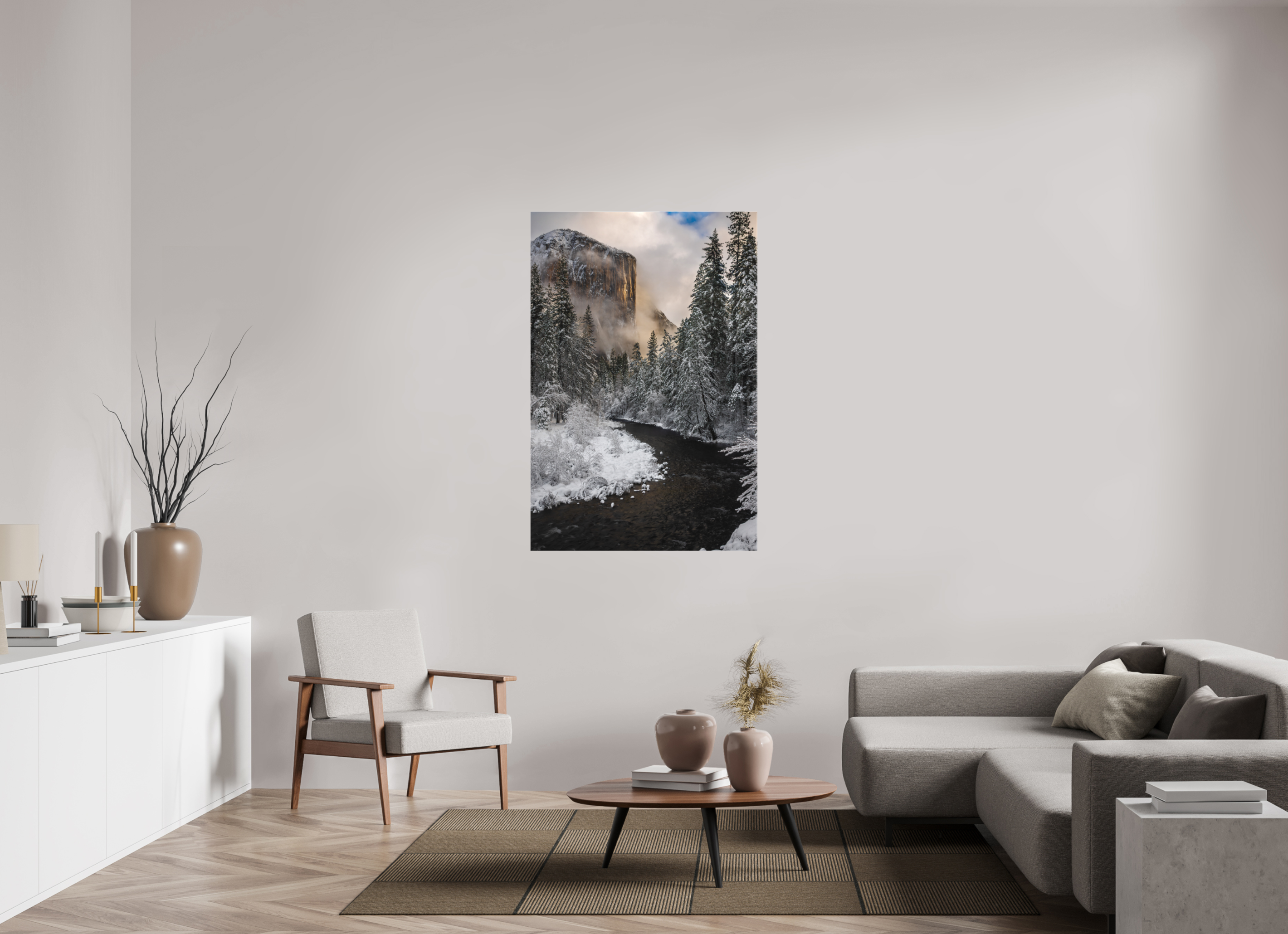 36 x 54″, Canvas El Capitan and the Merced, After the Storm