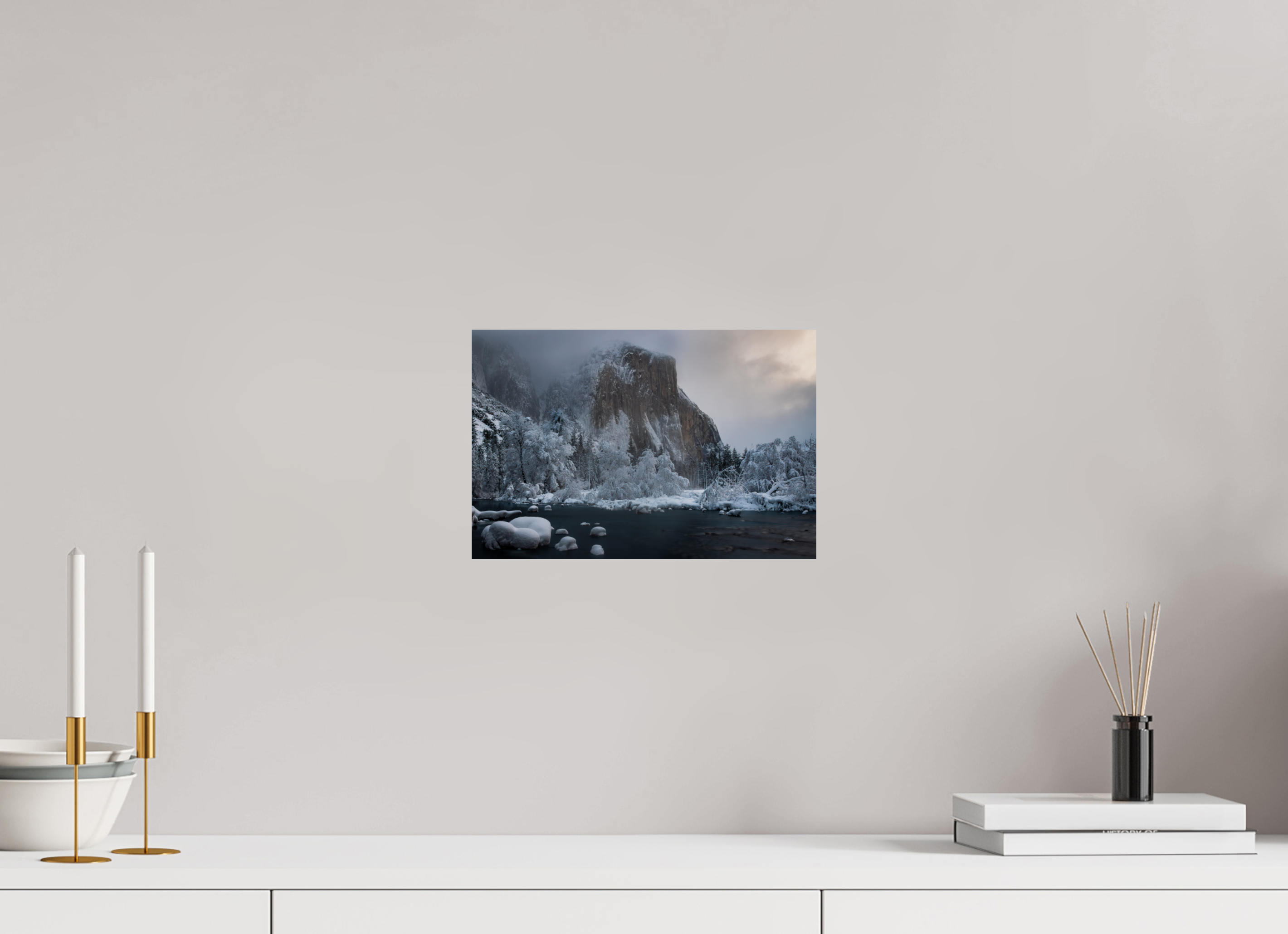 12 x 8″, Fine Art prints El Capitan in Ice and Shadow