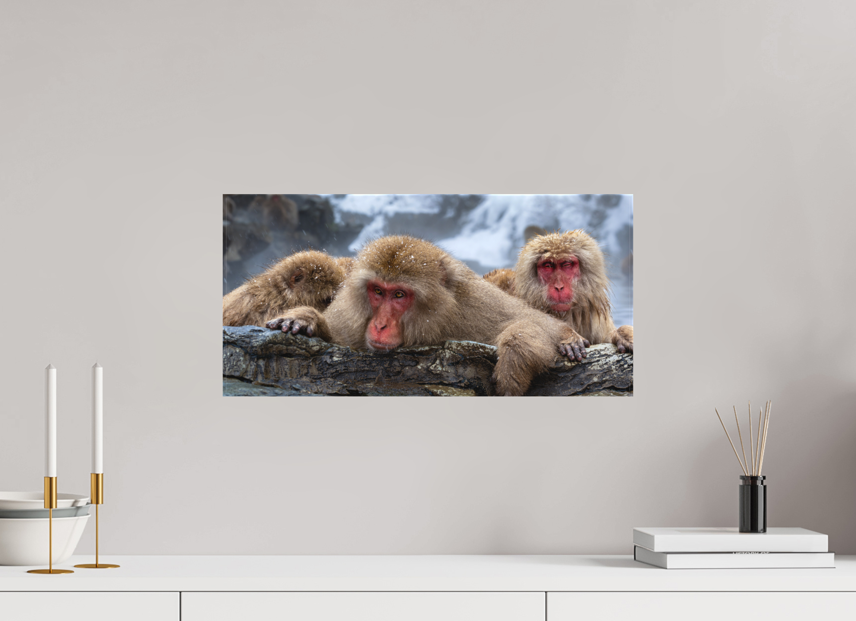 20.7 x 10″, Canvas The Huddle