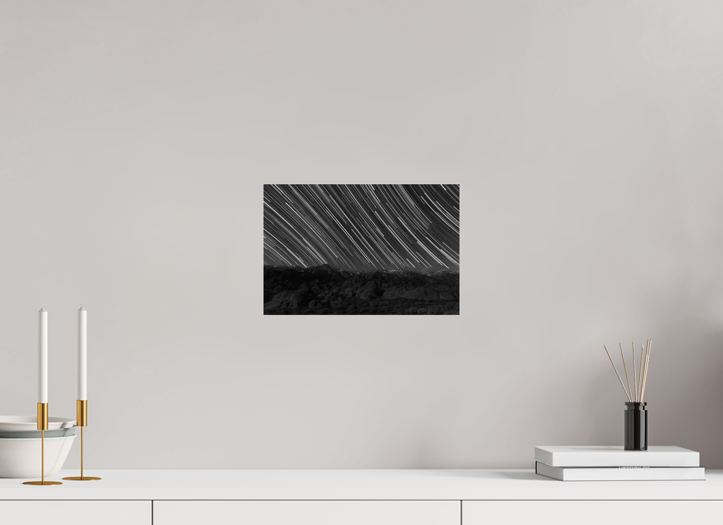 12 x 8″, acrylic STAR TRAILS
