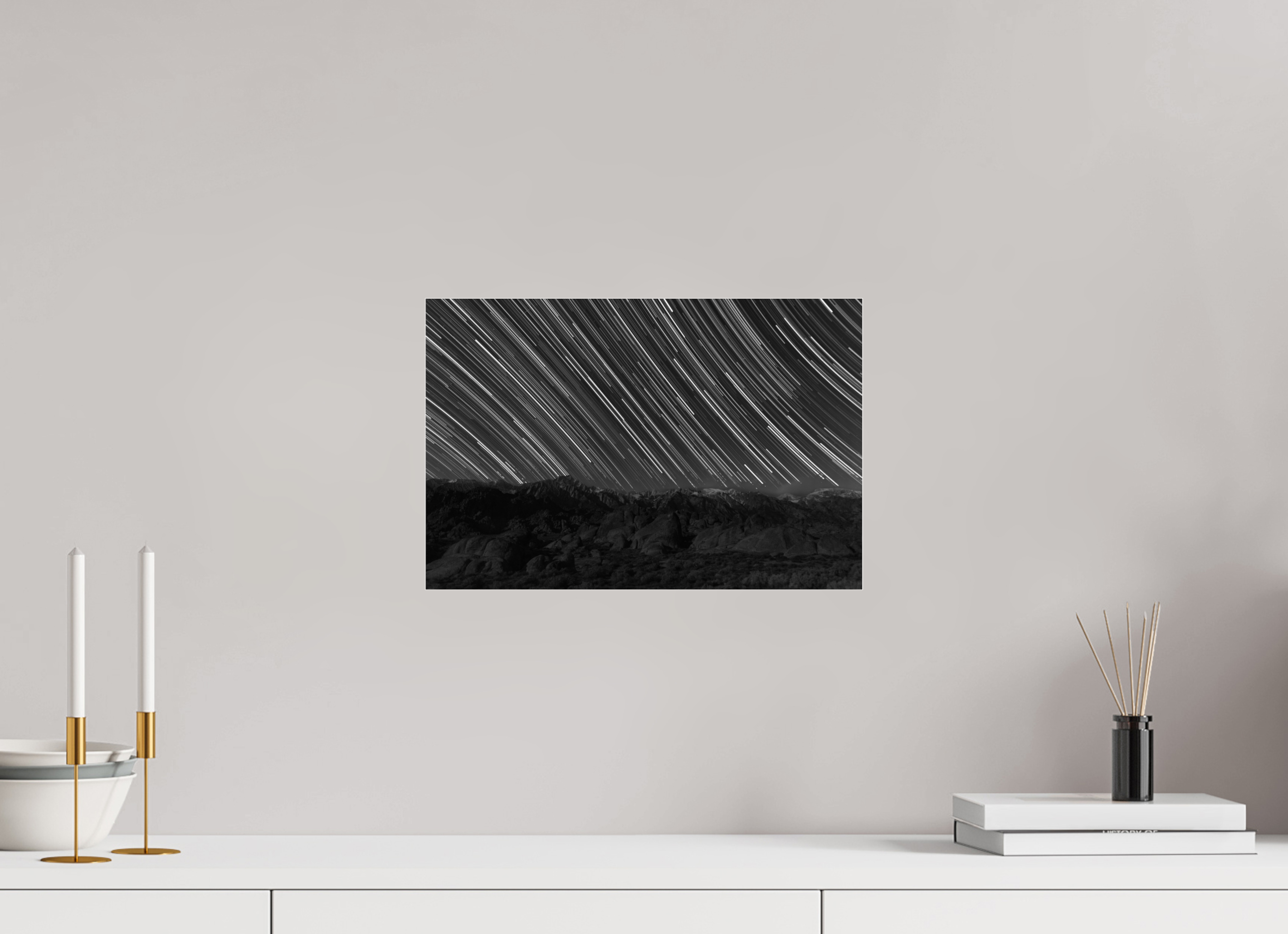 15 x 10″, acrylic STAR TRAILS