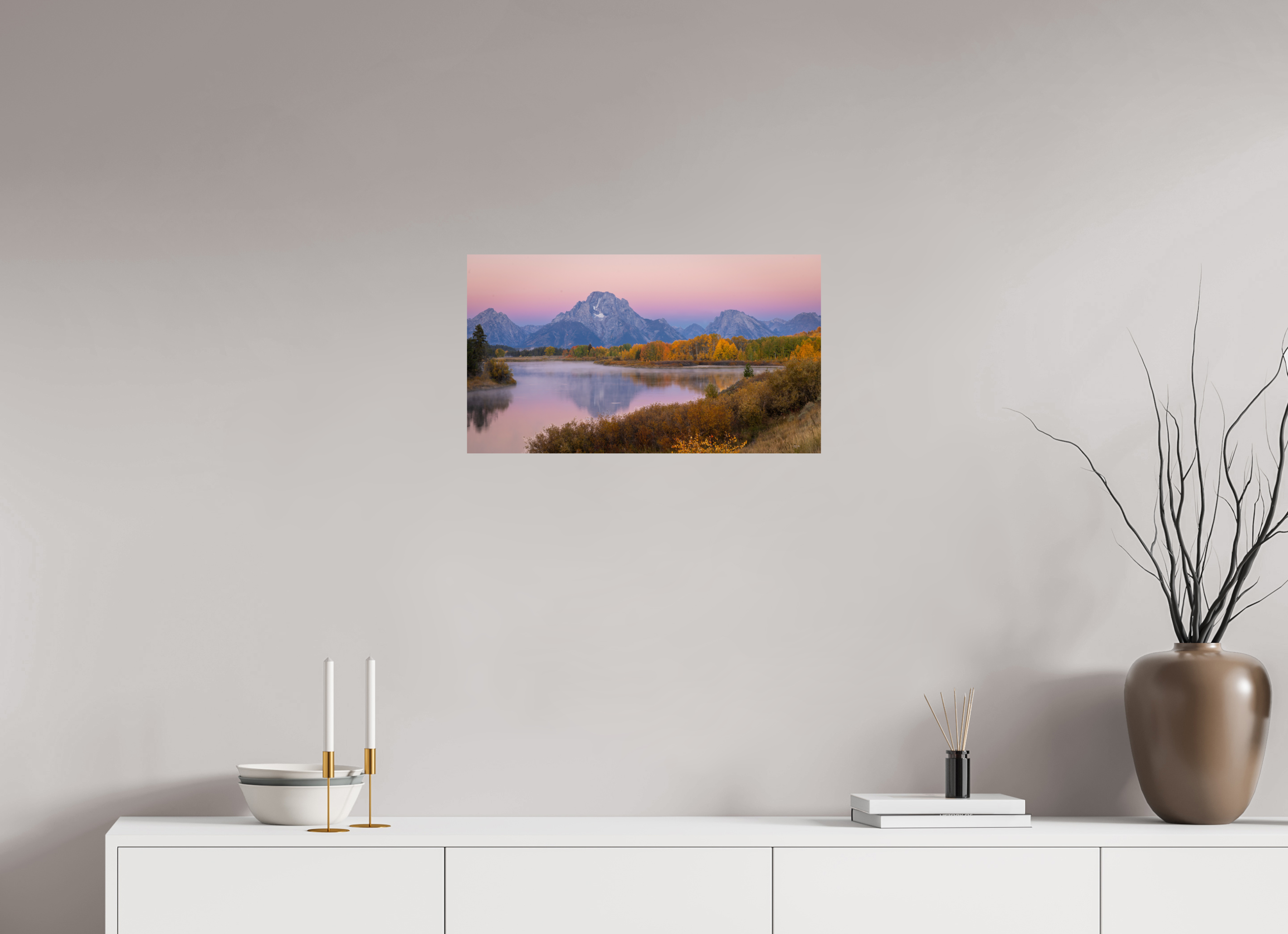24 x 13.5″, Fine Art prints TETON REFLECTION