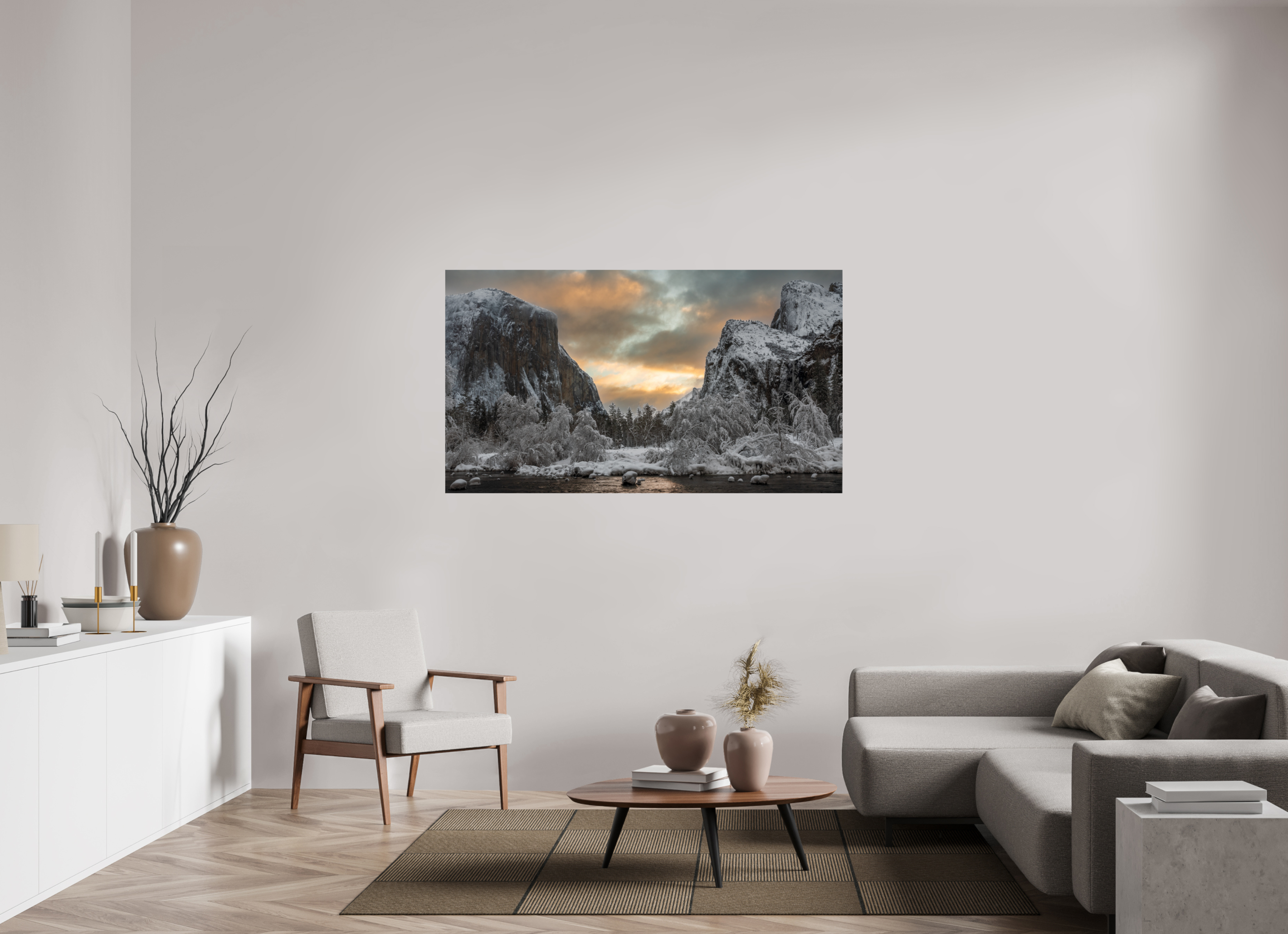 64 x 36″, Fine Art prints Tunnel View After the Storm