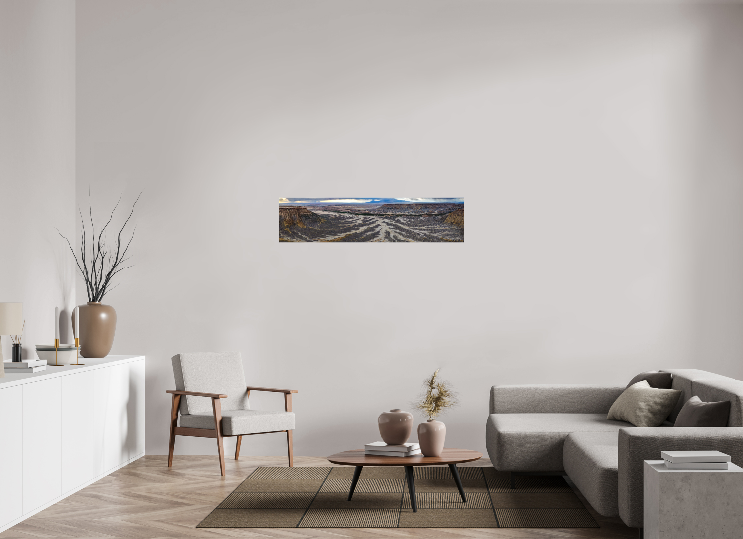 51 x 12″, Canvas AERIAL BADLANDS