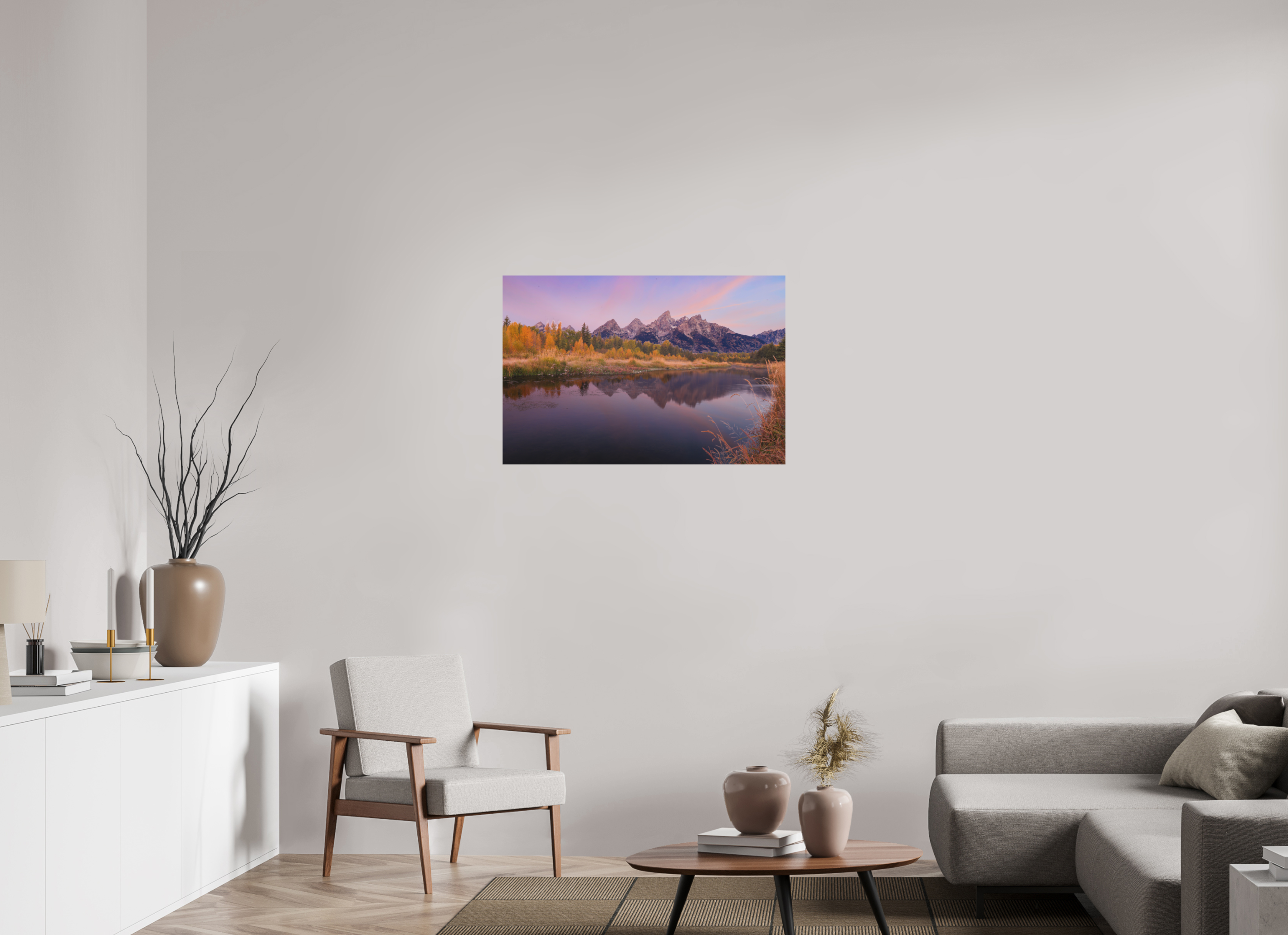 36 x 24″, Metal TETON SUNRISE