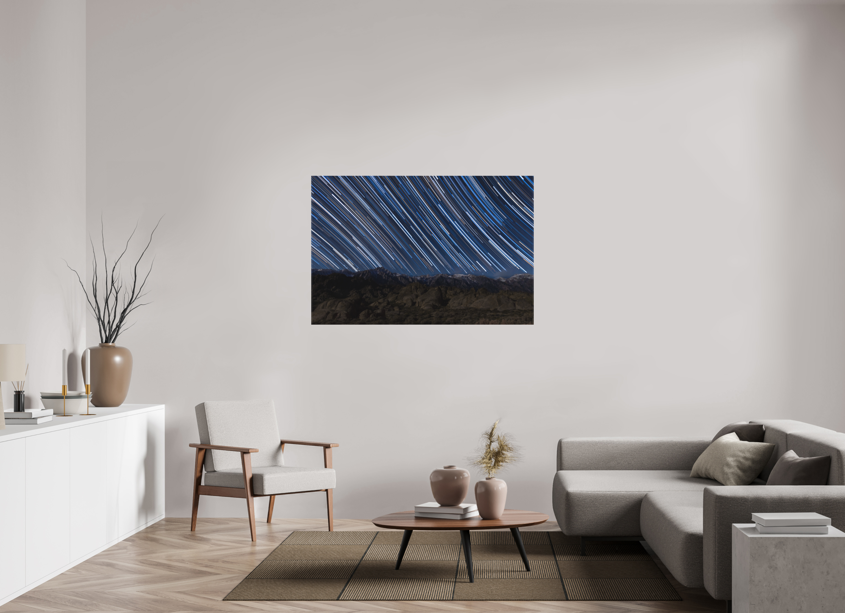 54 x 36″, Canvas STAR TRAILS