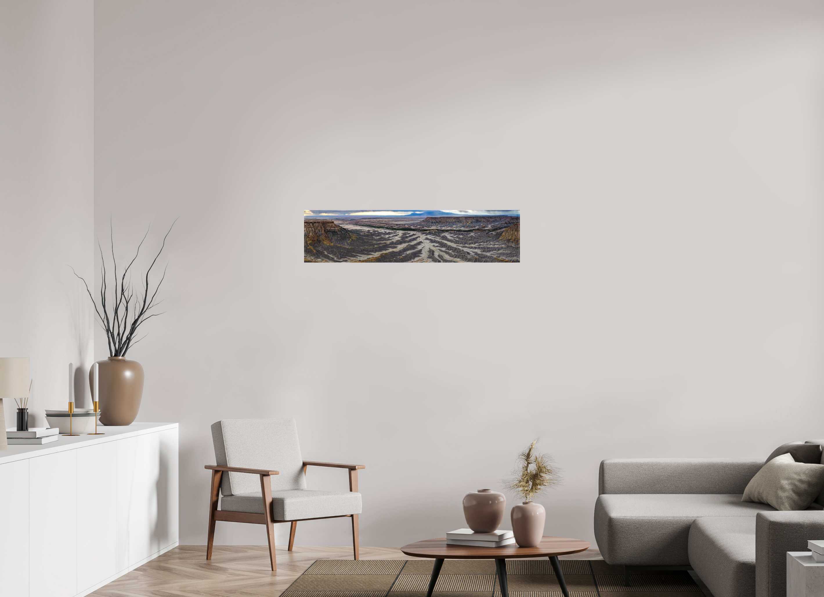 42.5 x 10″, Canvas AERIAL BADLANDS