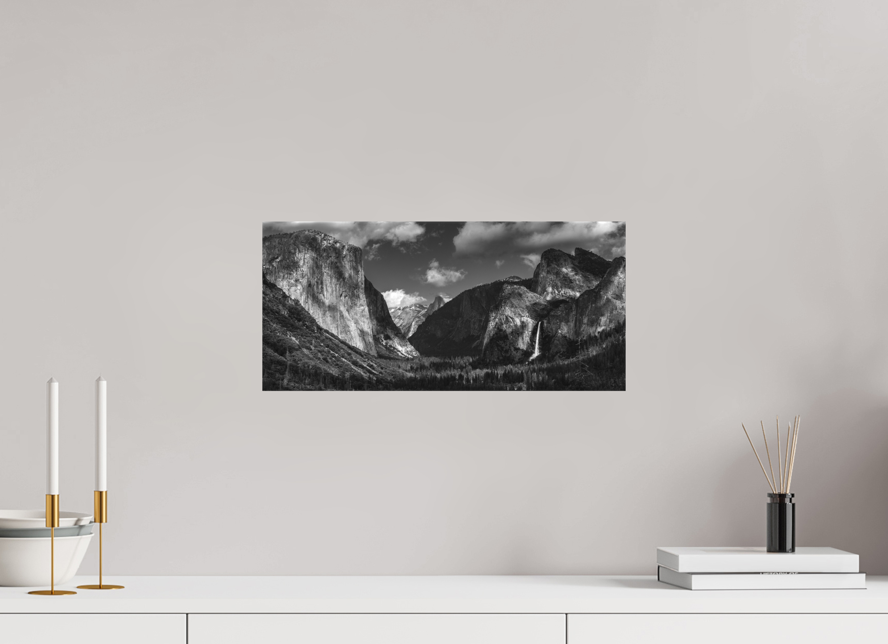17.6 x 8″, Canvas tunnel view, silver