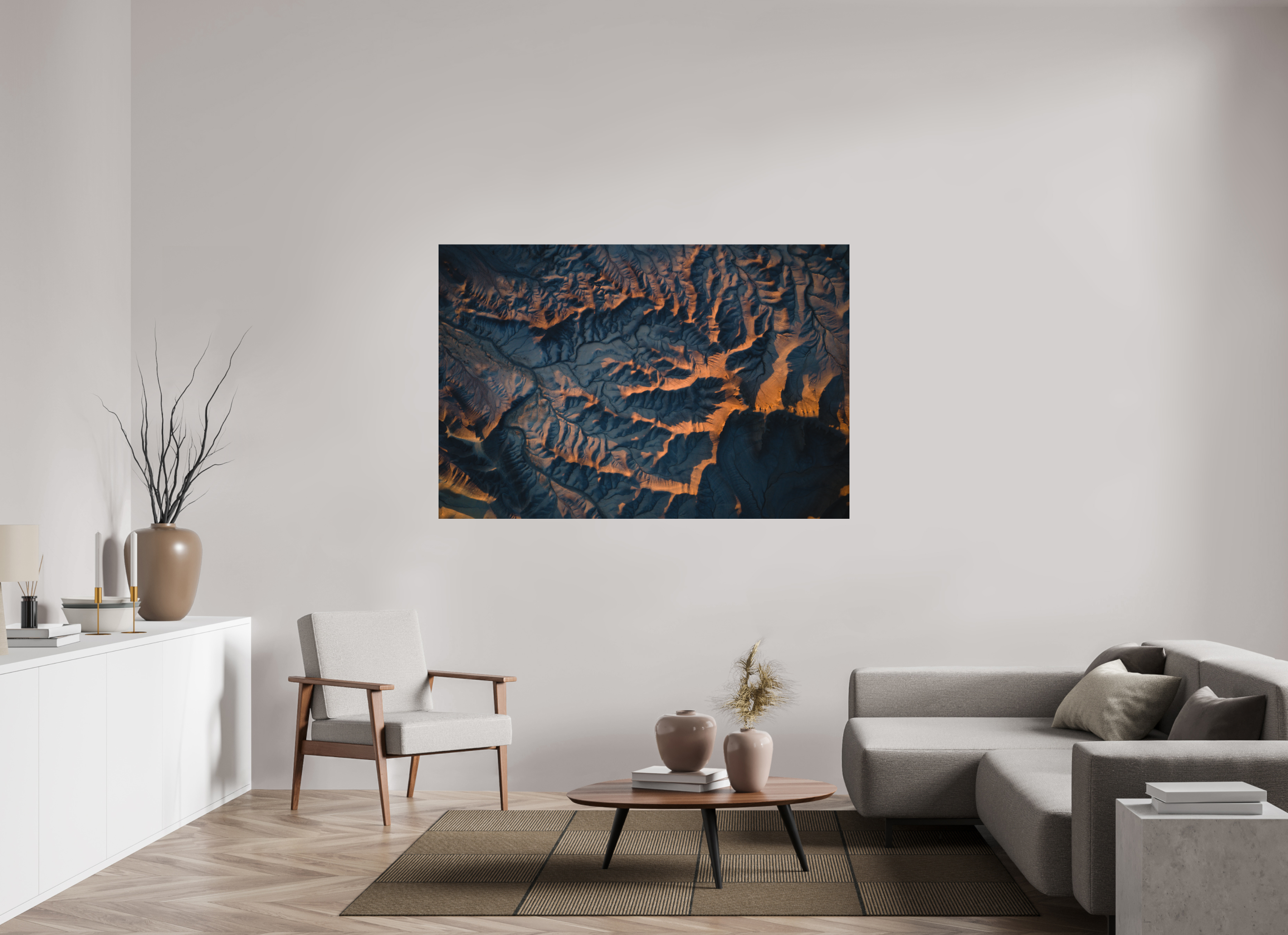 66 x 44″, Metal LIGHT & SHADOW