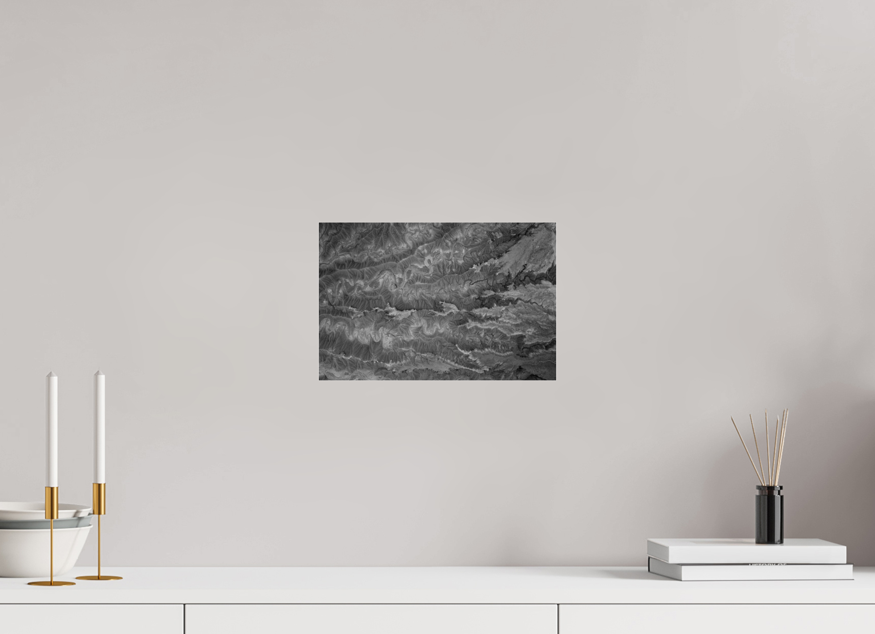 12 x 8″, acrylic ERODED EARTH