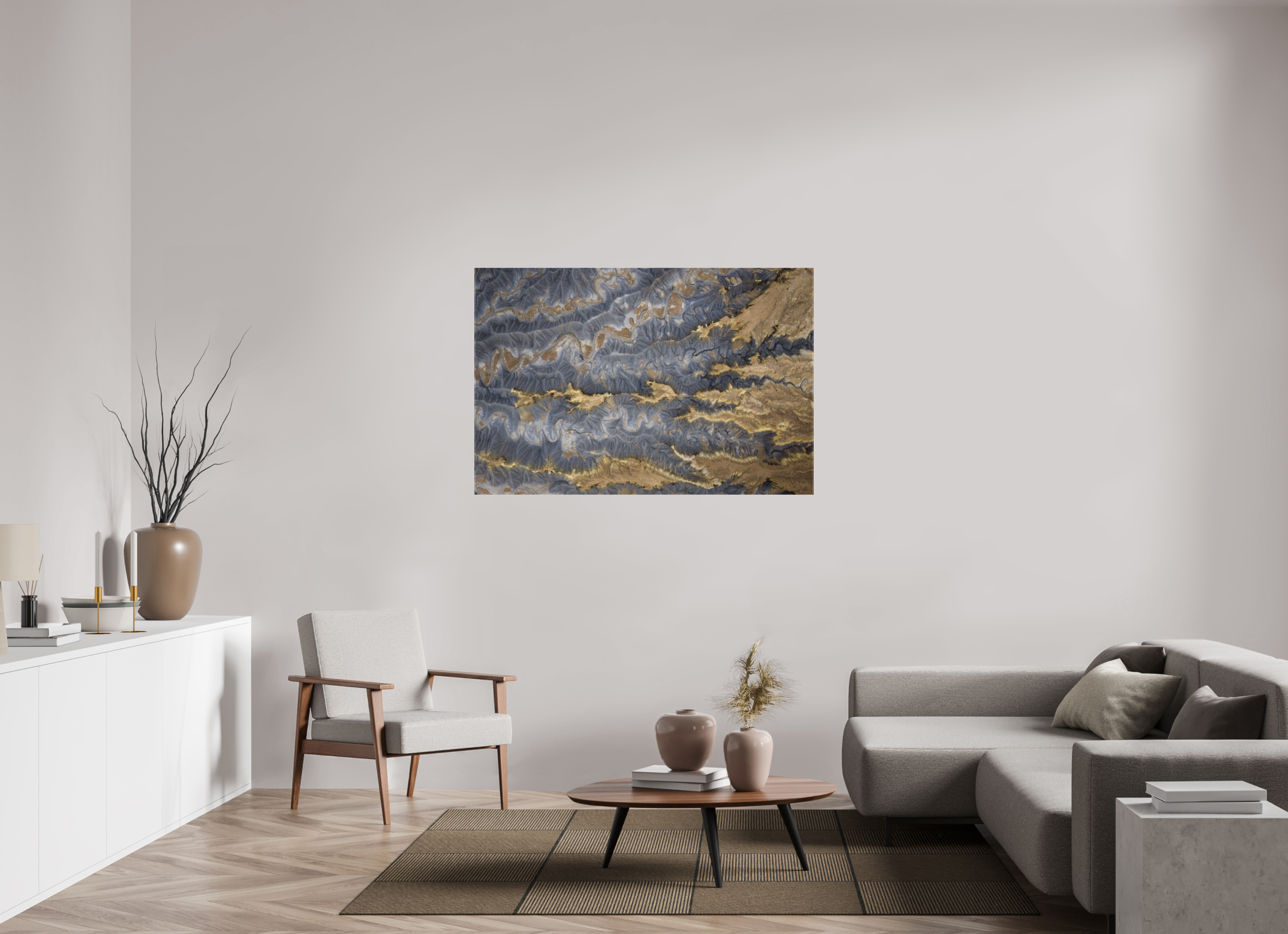 54 x 36″, Canvas ERODED EARTH