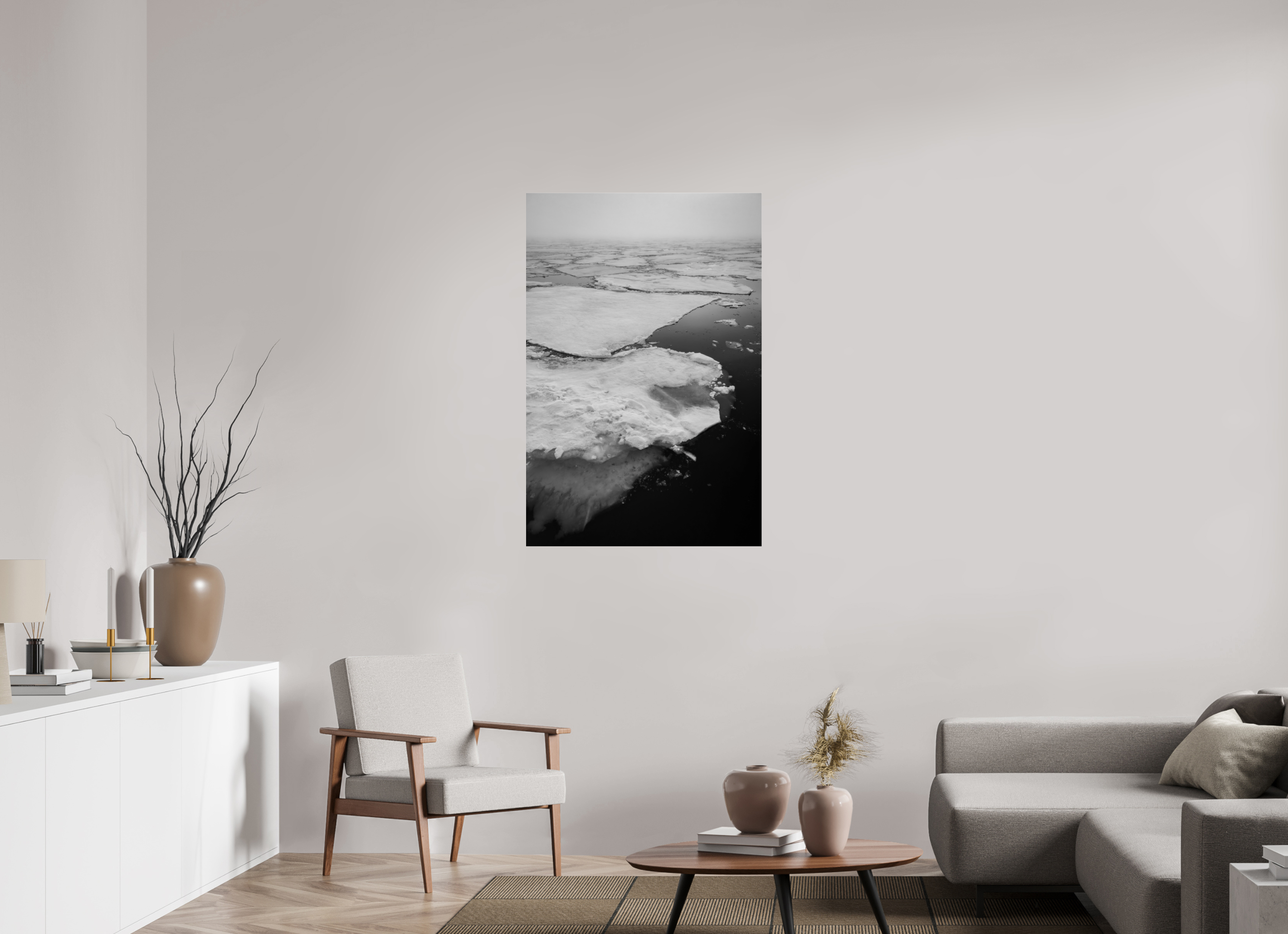 30 x 45″, acrylic ARCTIC DRIFT