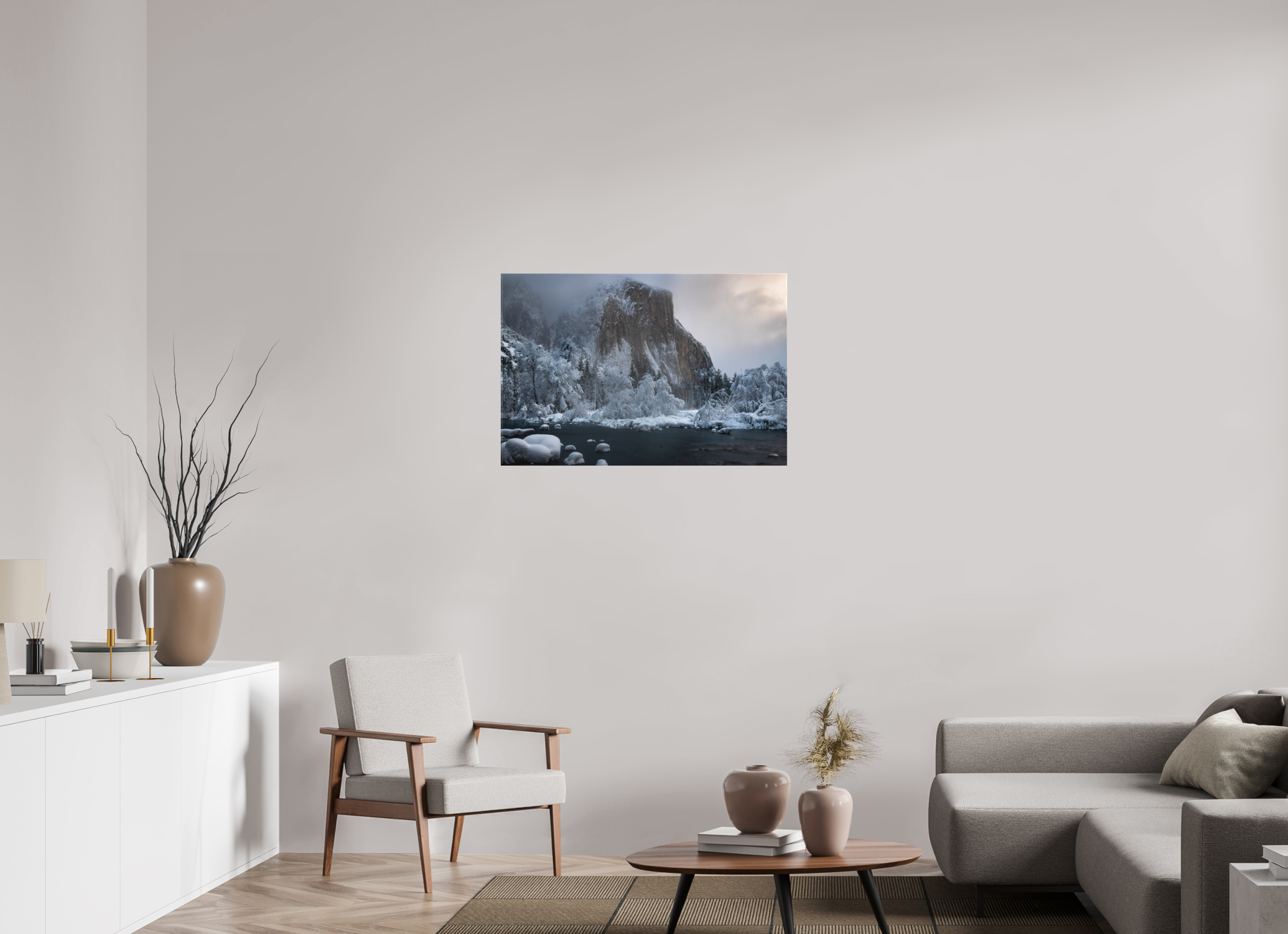 36 x 24″, Canvas El Capitan in Ice and Shadow