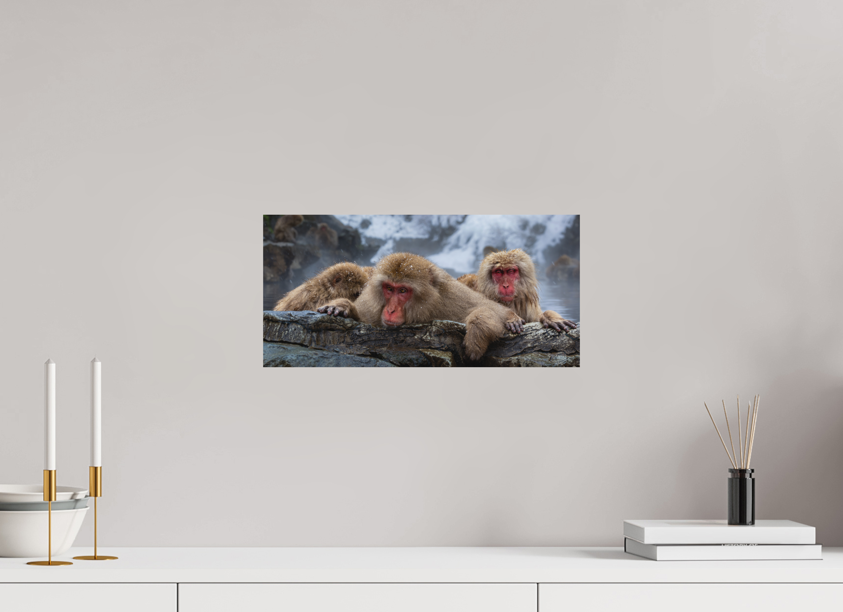 16.6 x 8″, Metal The Huddle