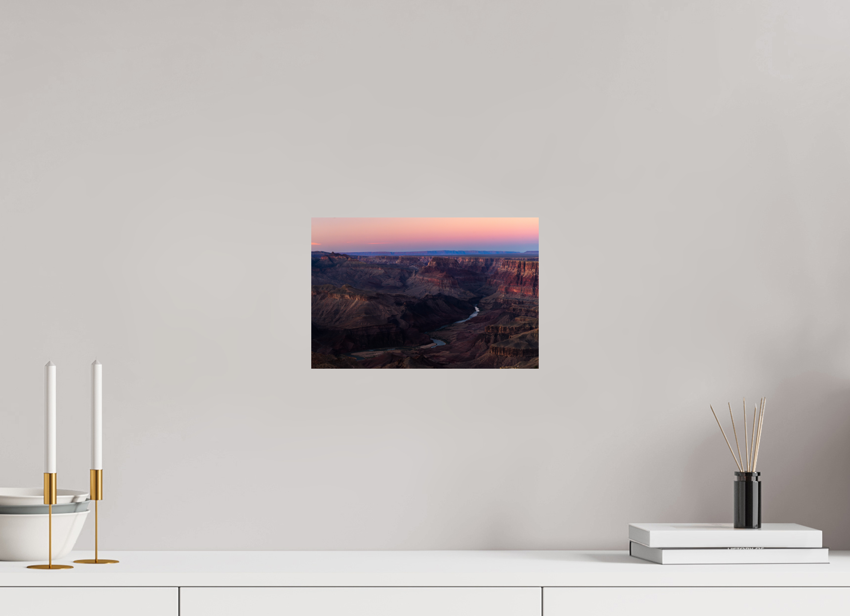 12 x 8″, Fine Art prints Grand Canyon River View – Layered Rock Formations Fine Art Print