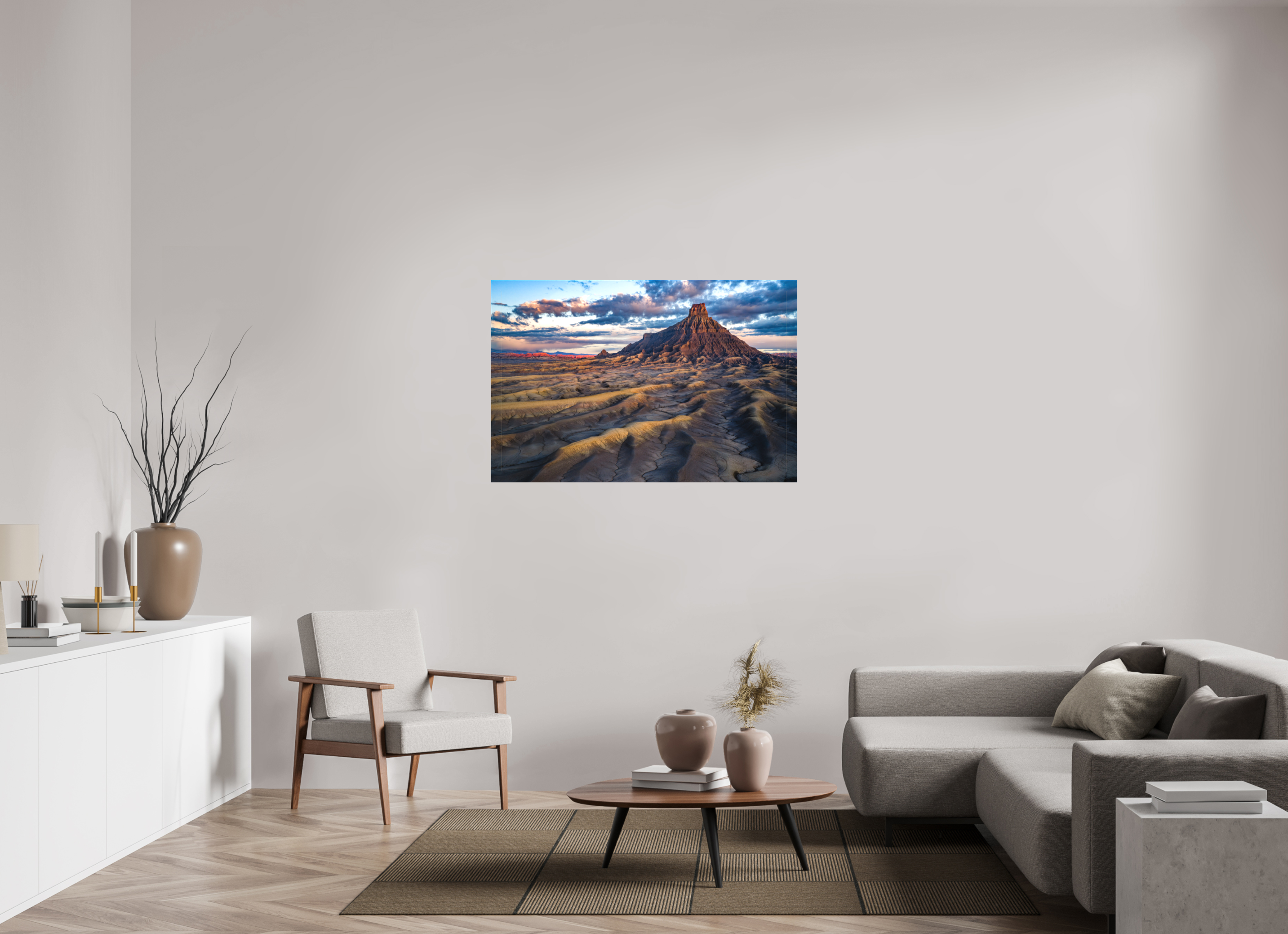 48.7 x 32″, Canvas FACTORY BUTTE AT DAWN