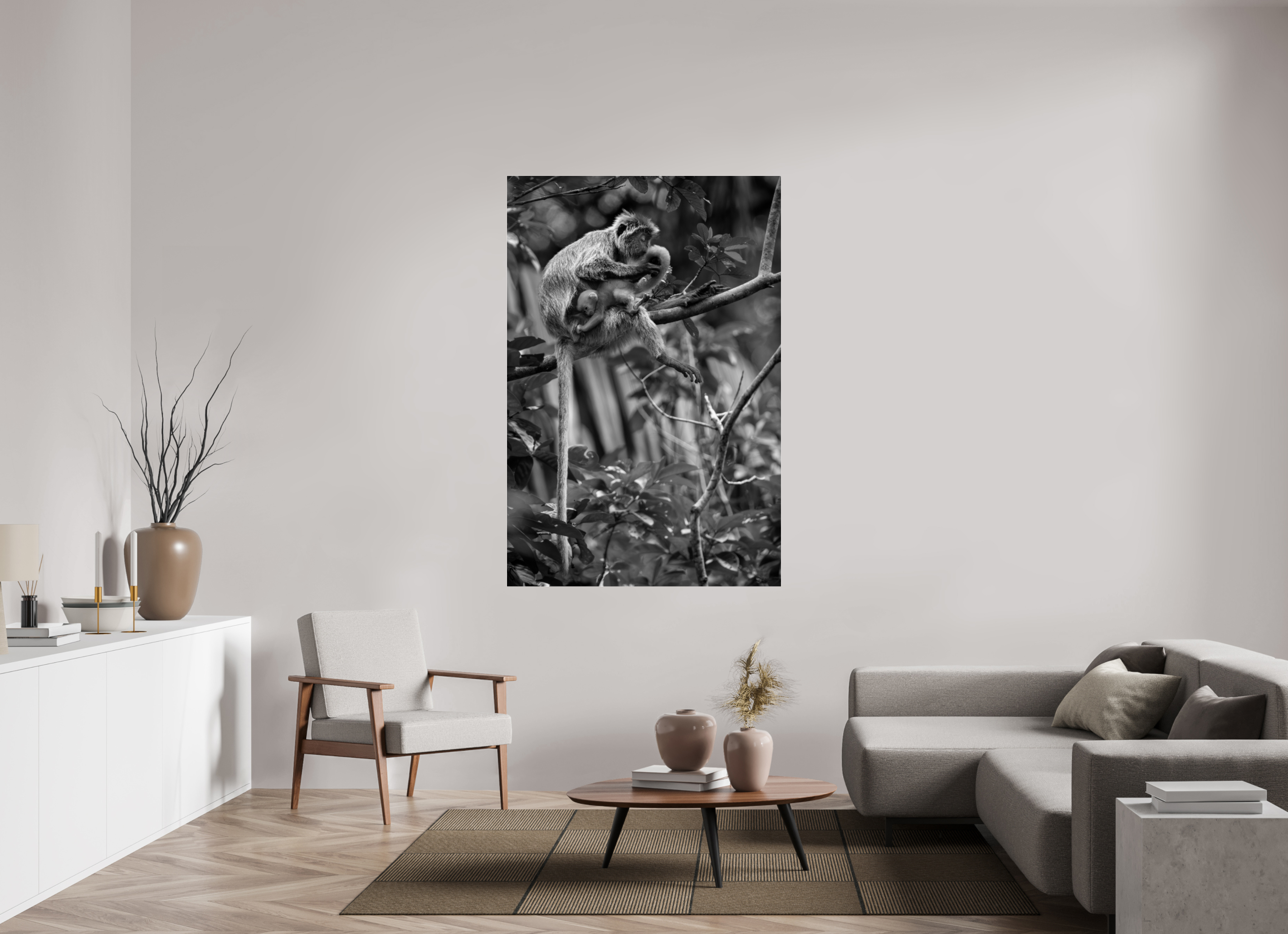 44 x 66″, acrylic treetop watch
