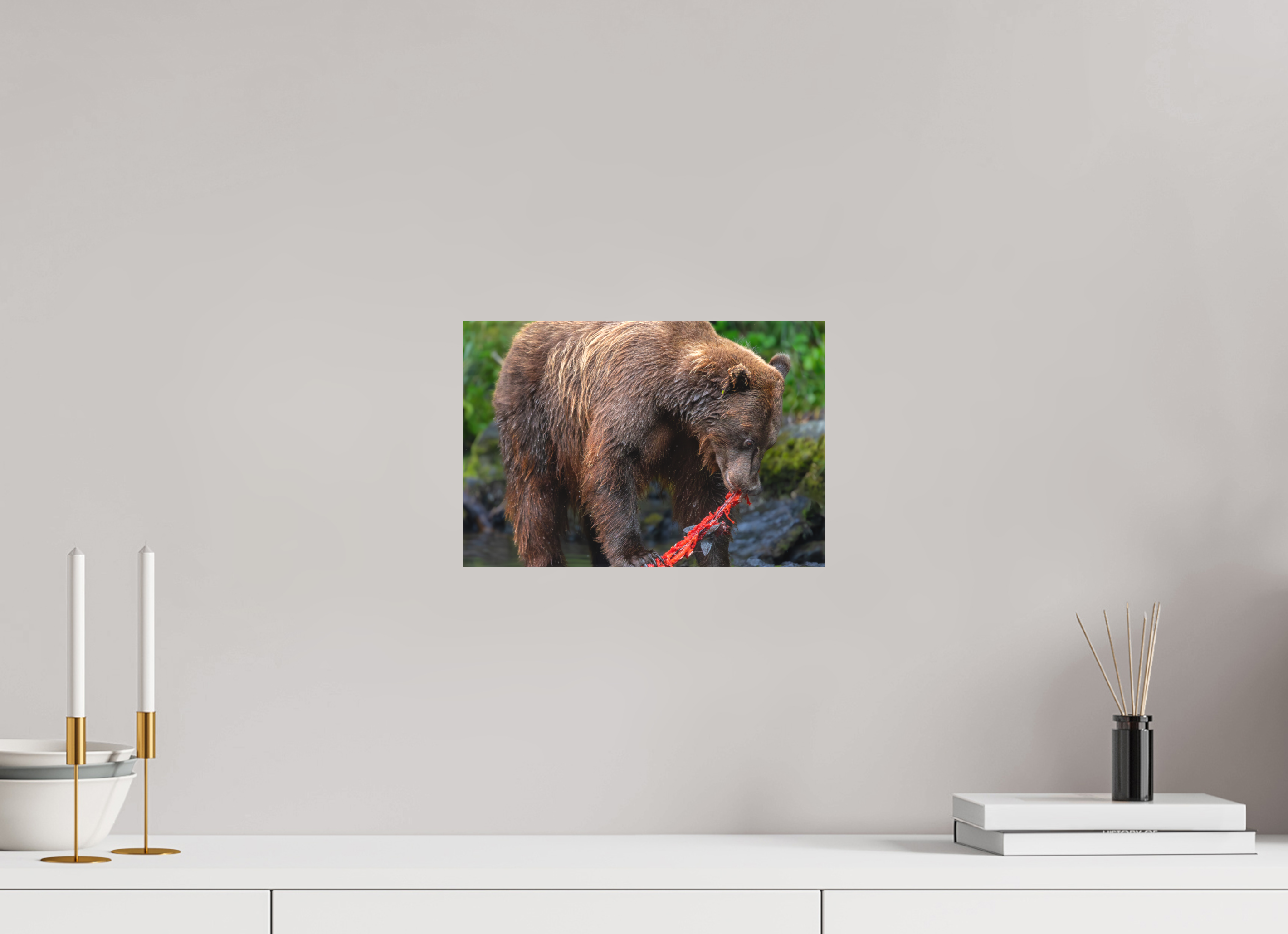 12 x 8″, Canvas First Light Salmon