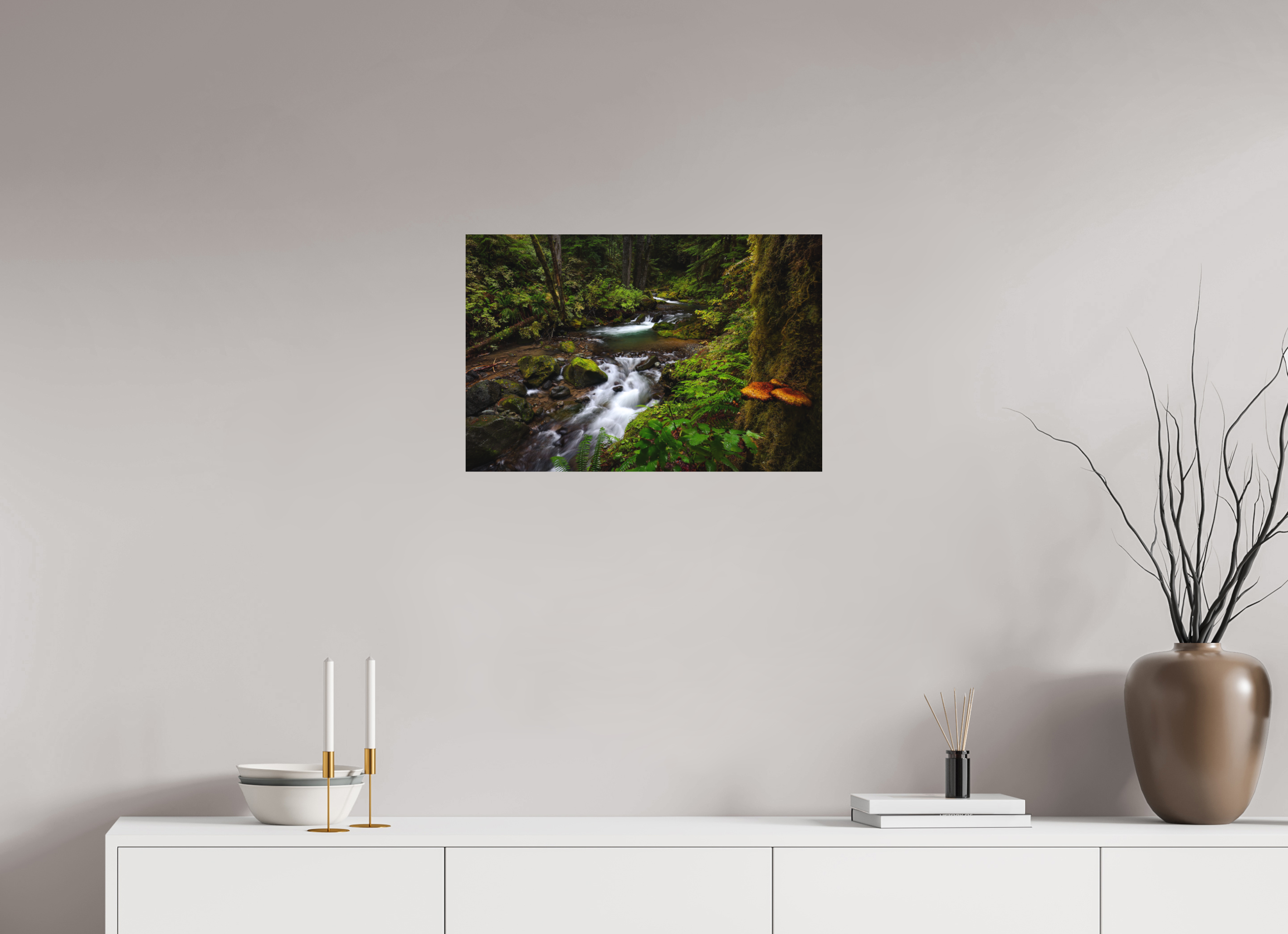 24 x 16″, Metal Forest Falls