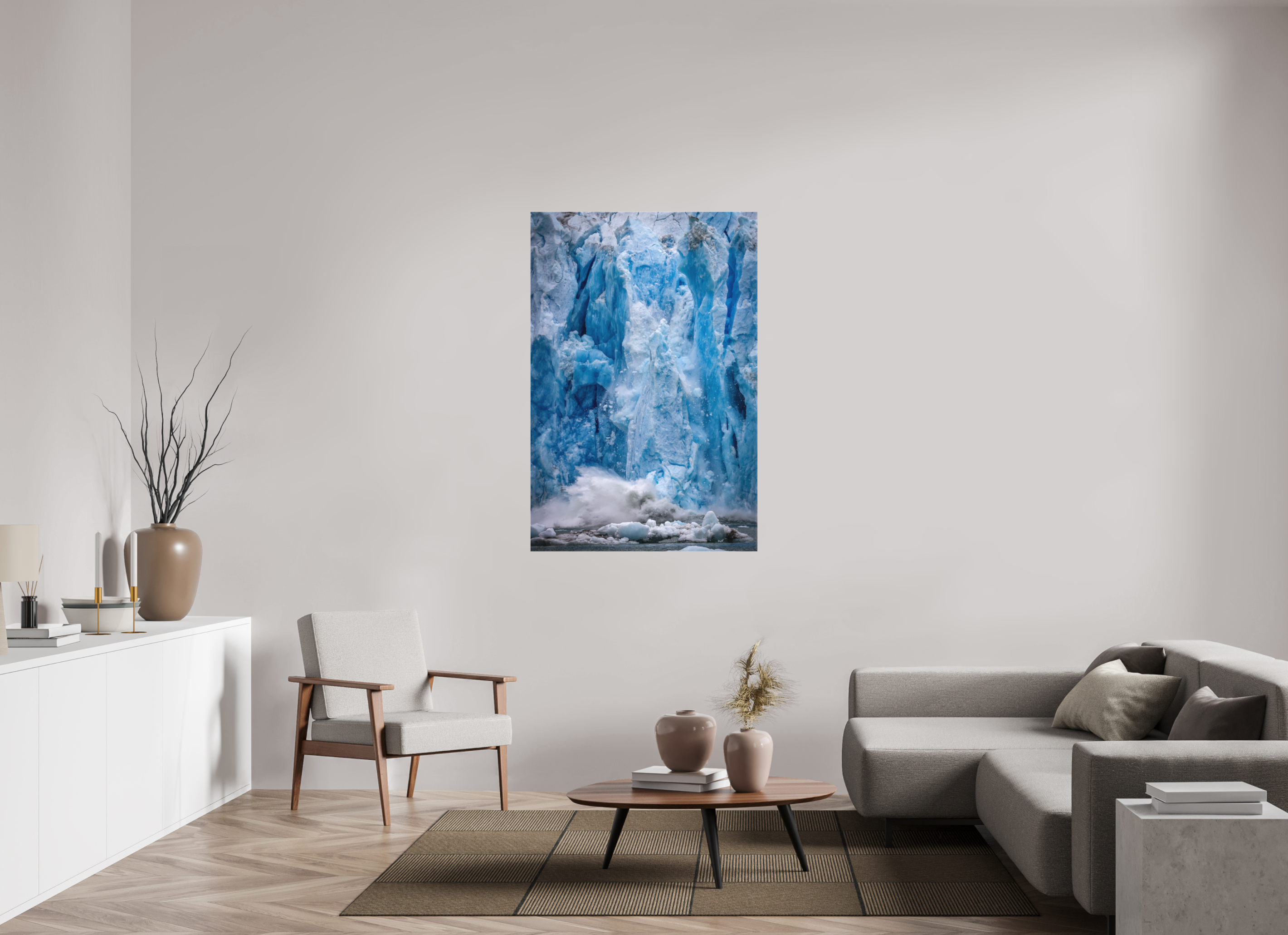 36 x 54″, Canvas BLUE GLACIER