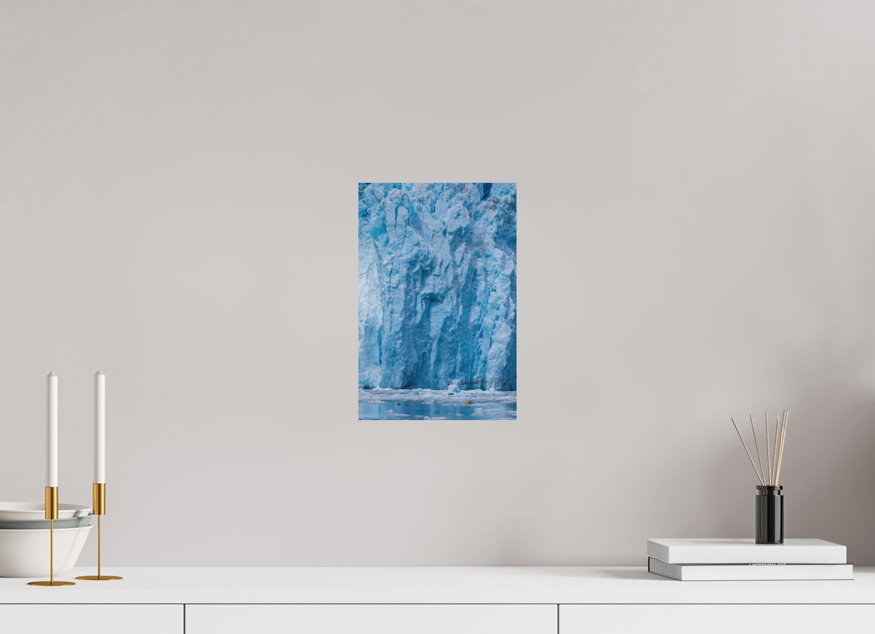 8 x 12″, Metal Ancient Ice