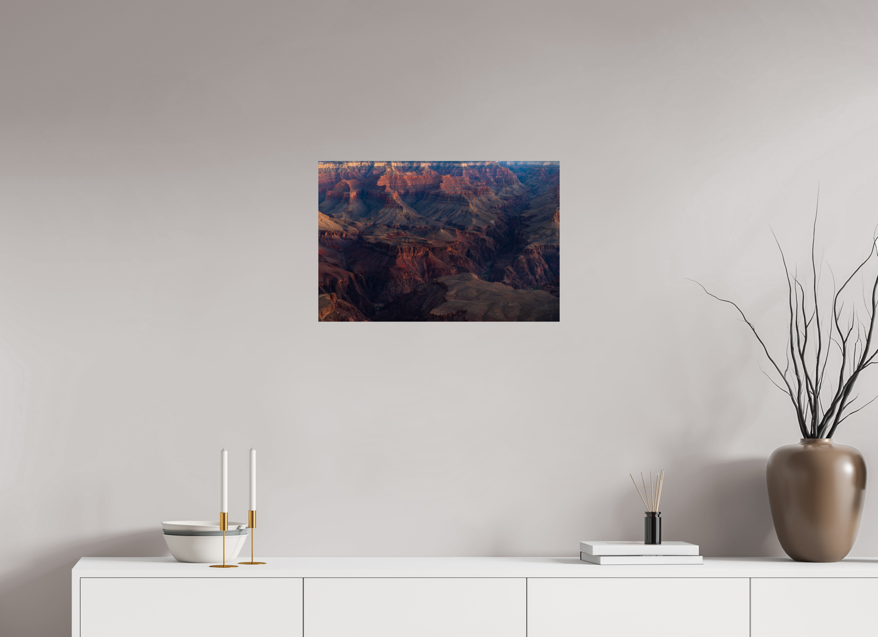 24 x 16″, Fine Art prints Grand Canyon River View – Layered Rock Formations Fine Art Print