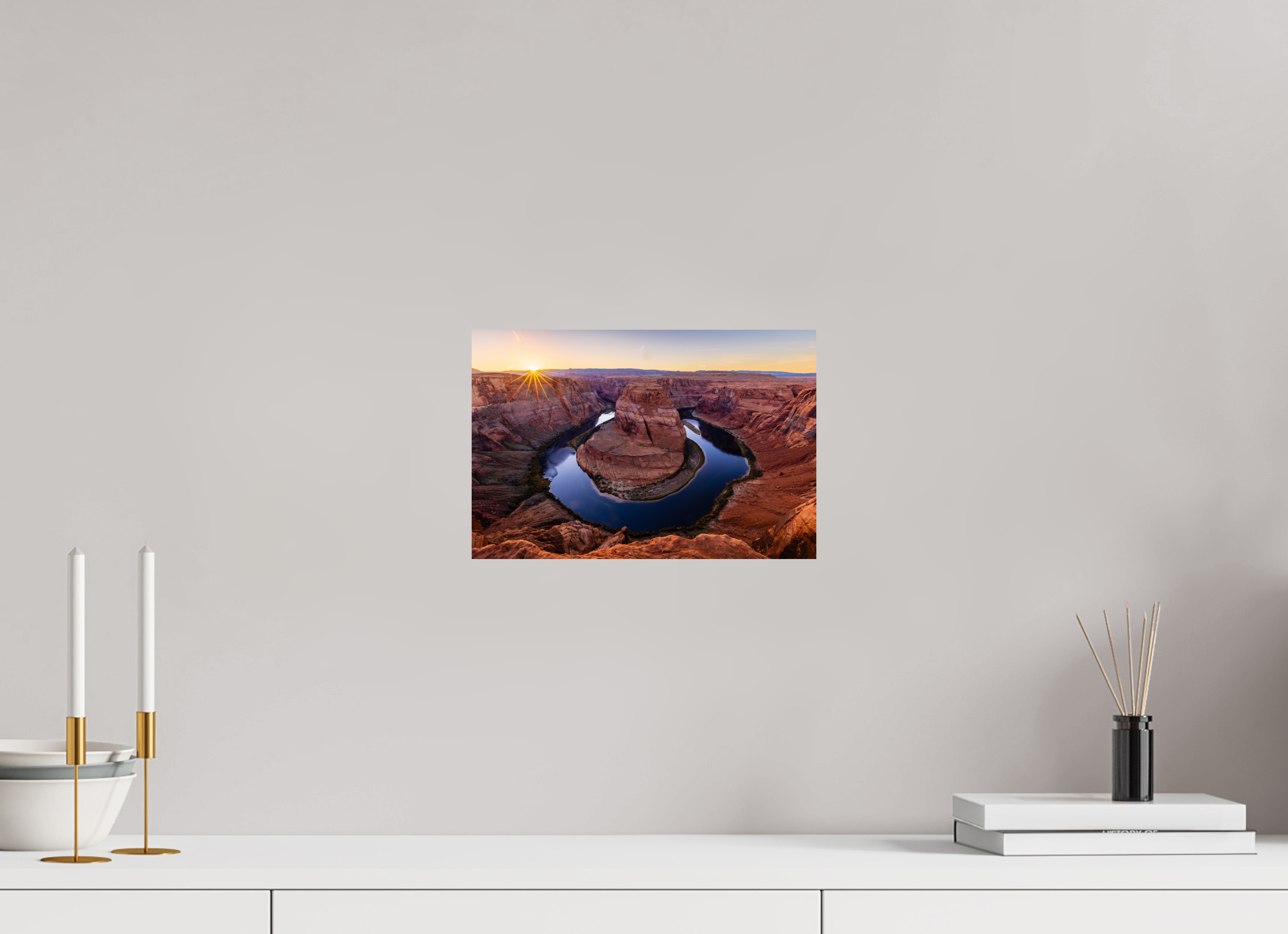 12 x 8″, Fine Art prints Horseshoe Bend at Sunset — Colorado River, Page, Arizona