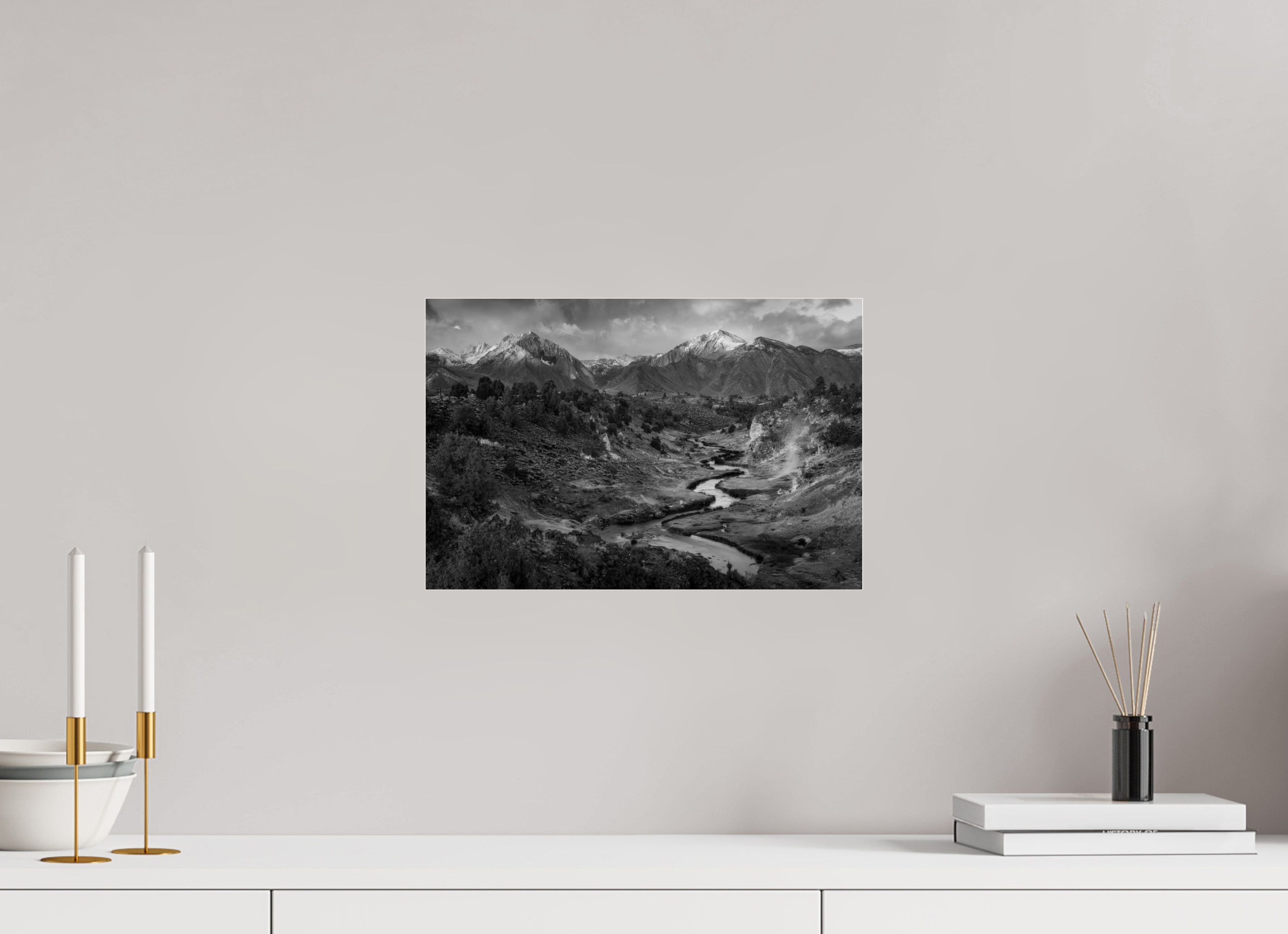 15 x 10″, acrylic Hot Creek Sierra Glow – Eastern Sierra Nevada Fine Art Photography Print