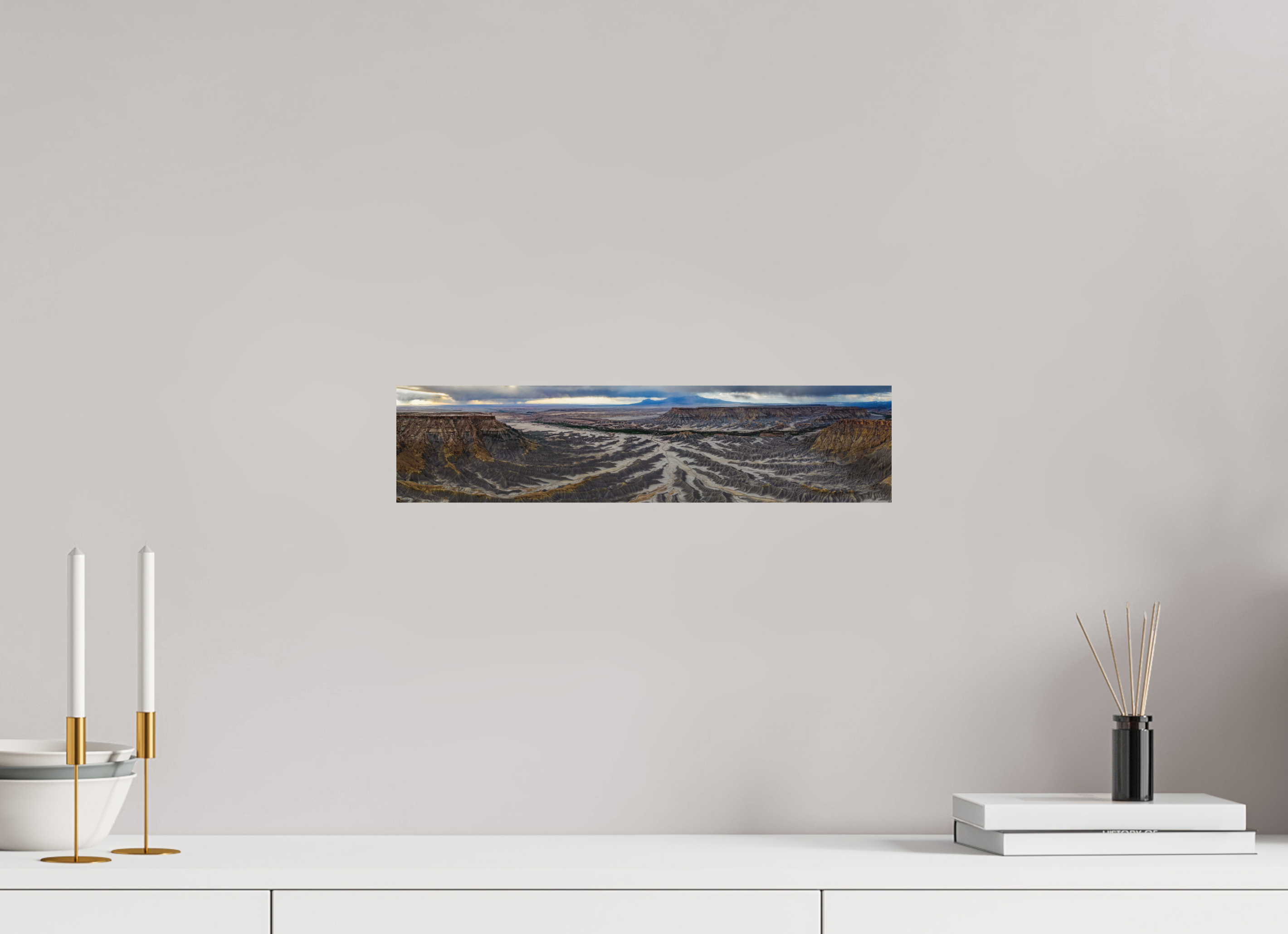 17 x 4″, Metal AERIAL BADLANDS