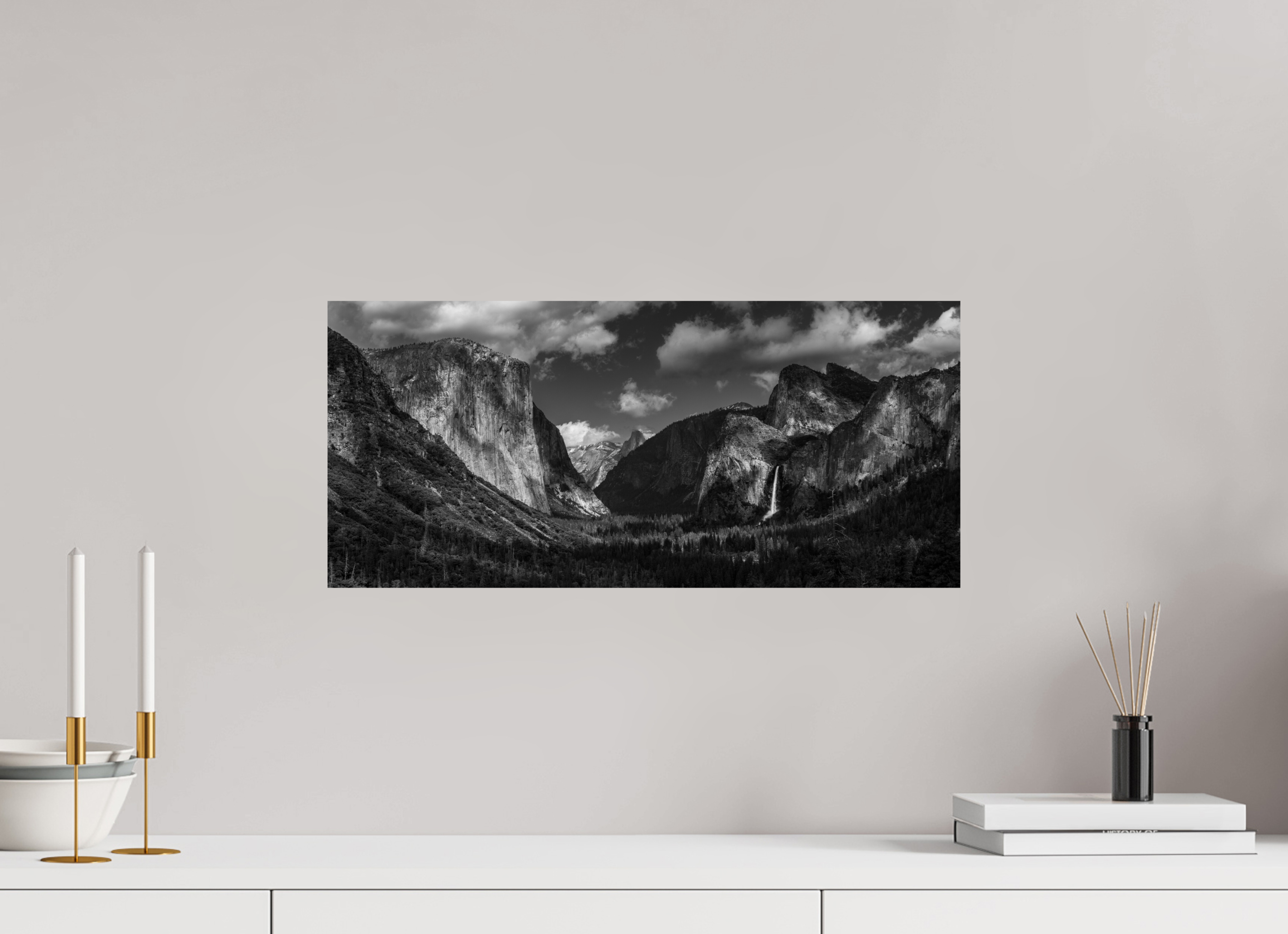 22 x 10″, Fine Art prints tunnel view, silver
